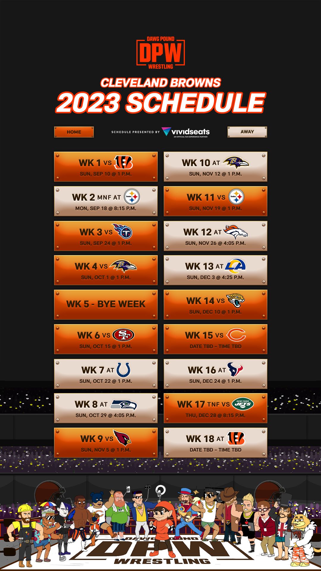 the browns schedule
