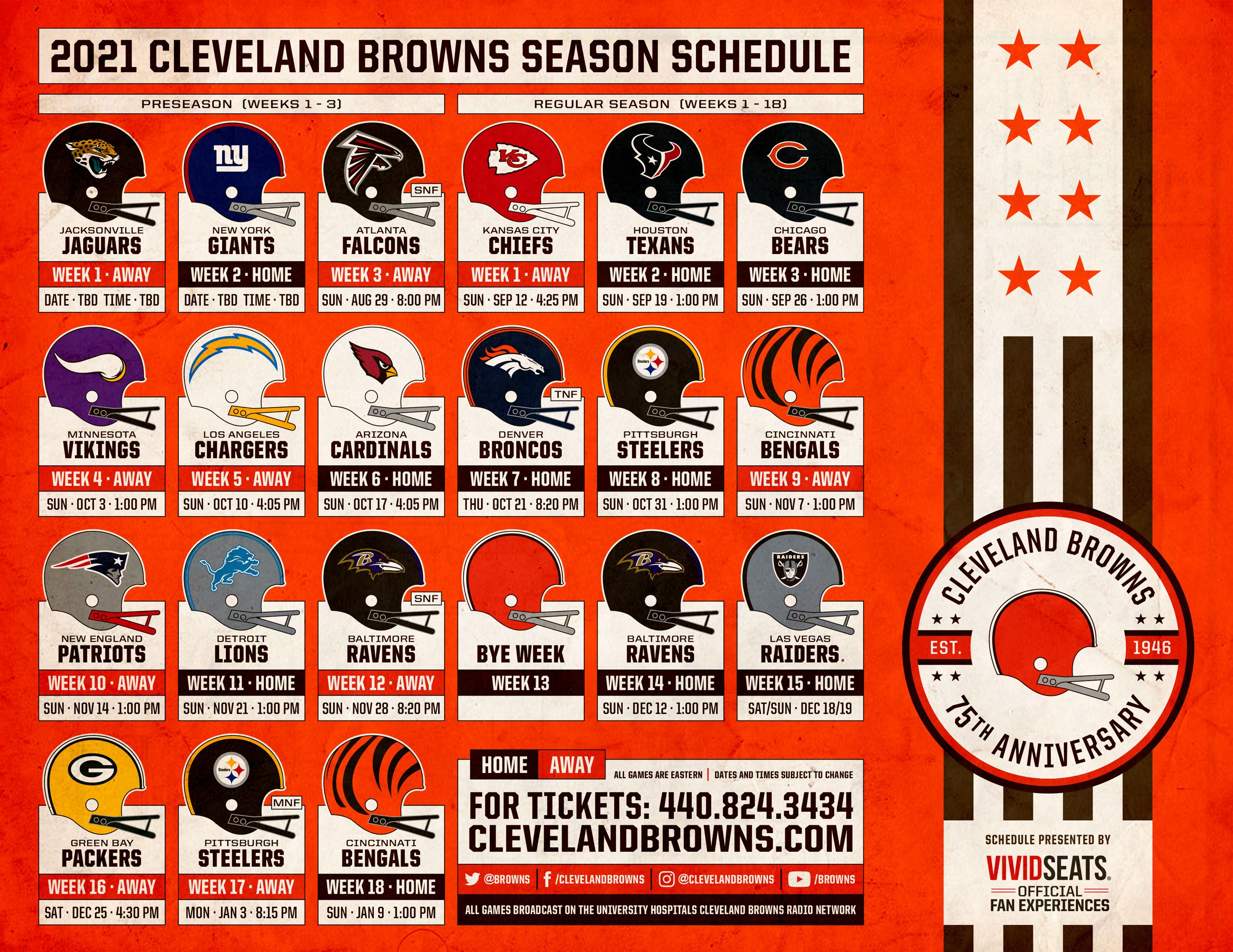 2021 2022 Cleveland Browns On 1480 Whbc Check The Schedule Here News Talk 1480 Whbc