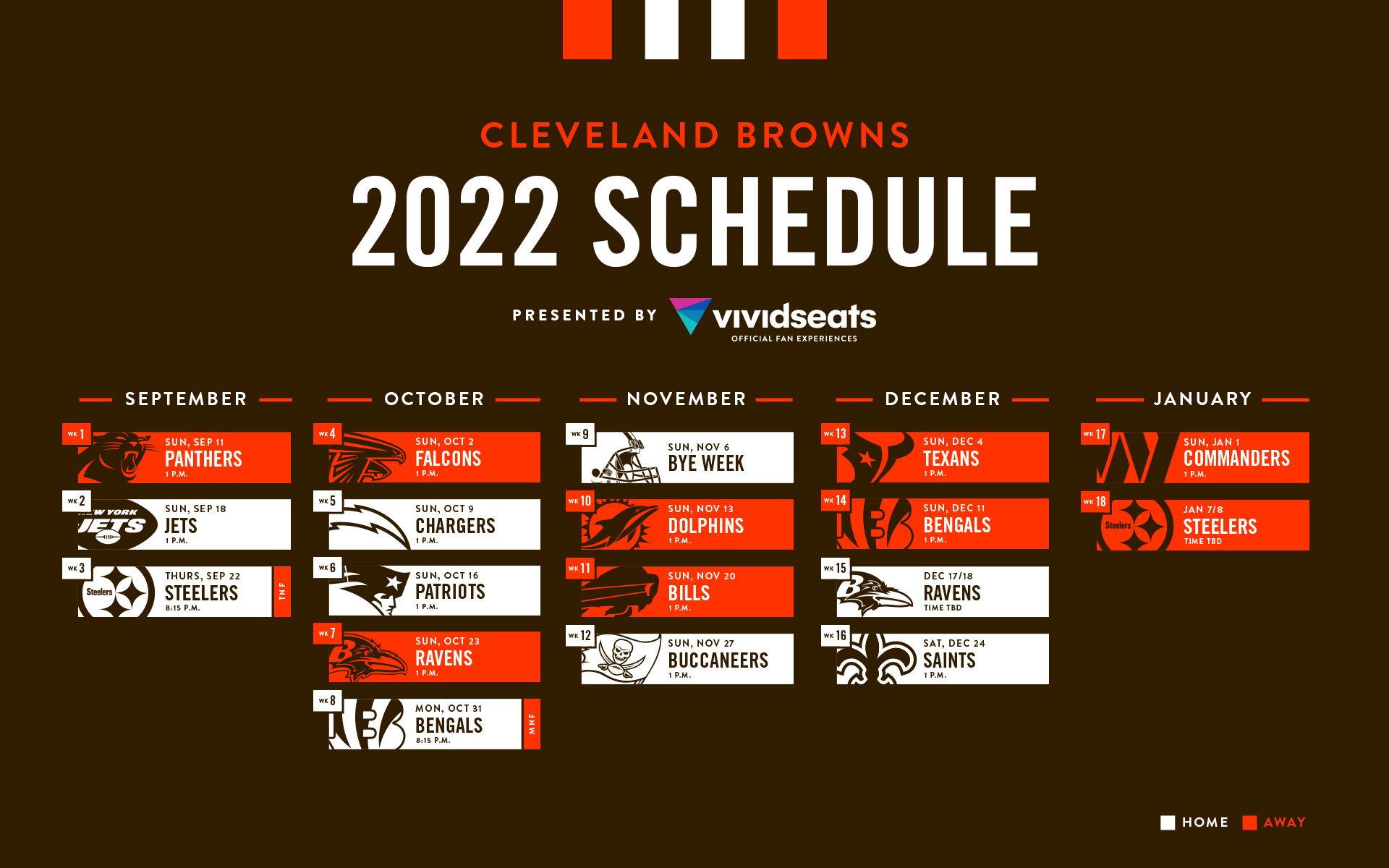 Cleveland Browns 2022 Schedule Printable Customize And Print