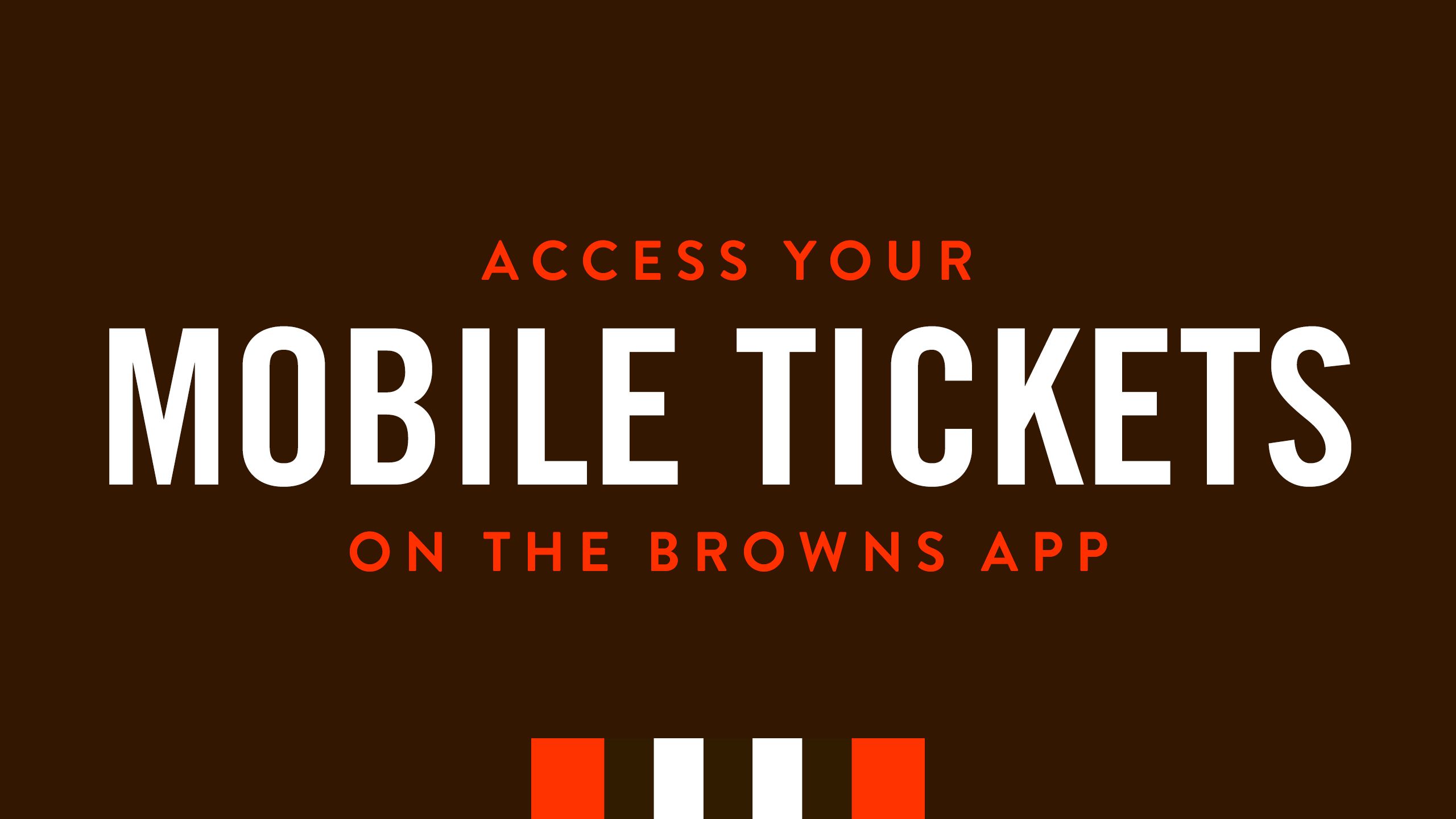 Browns Mobile Ticketing Information  Cleveland Browns 