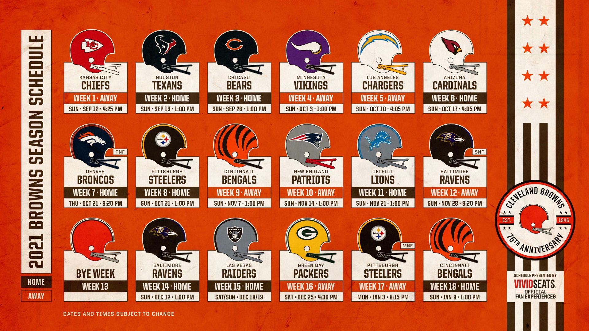 2020-2021 Cleveland Browns Lock Screen Schedule for iPhone 6-7-8 Plus