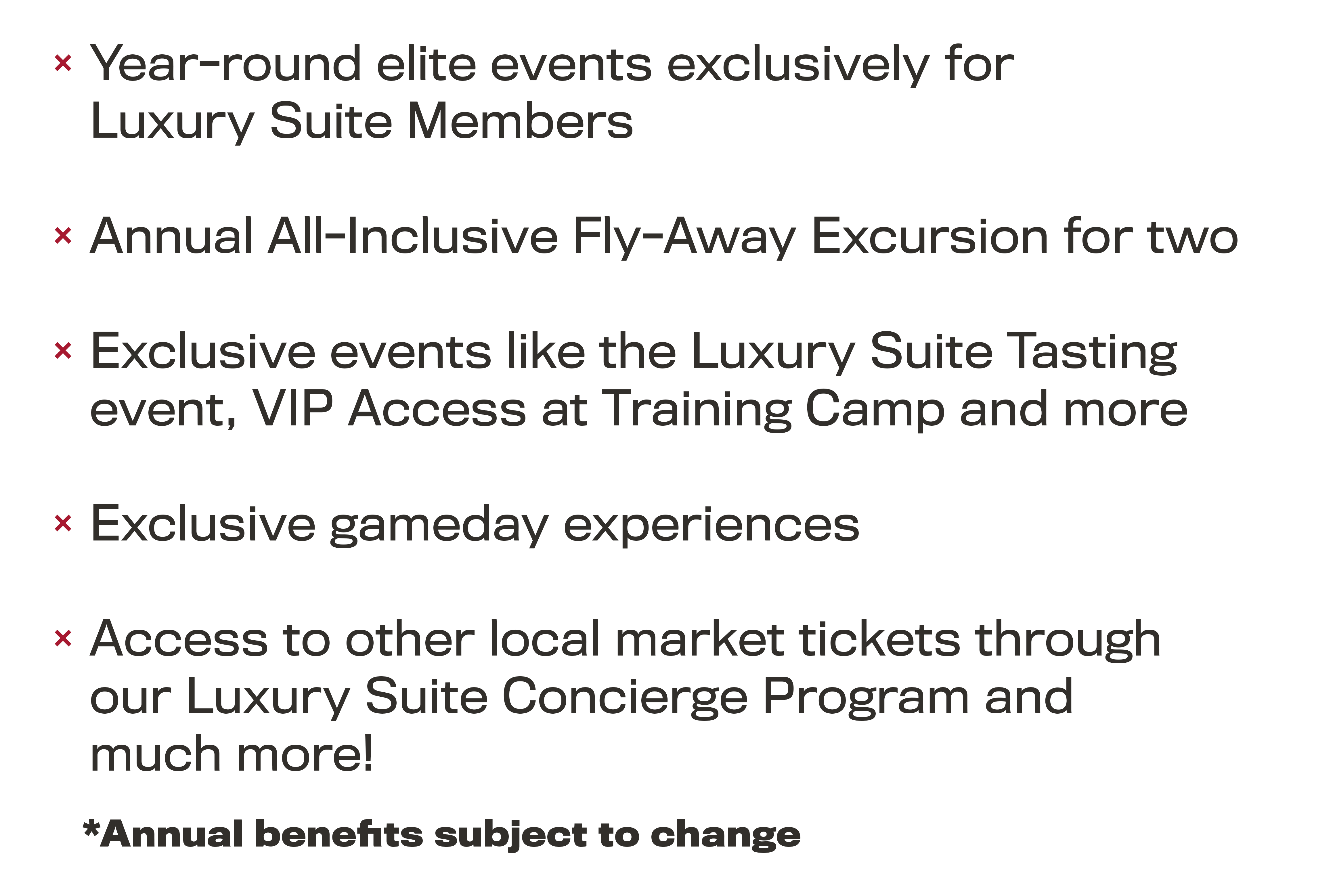 VIP's Access Corporate Luxury Suite Tickets