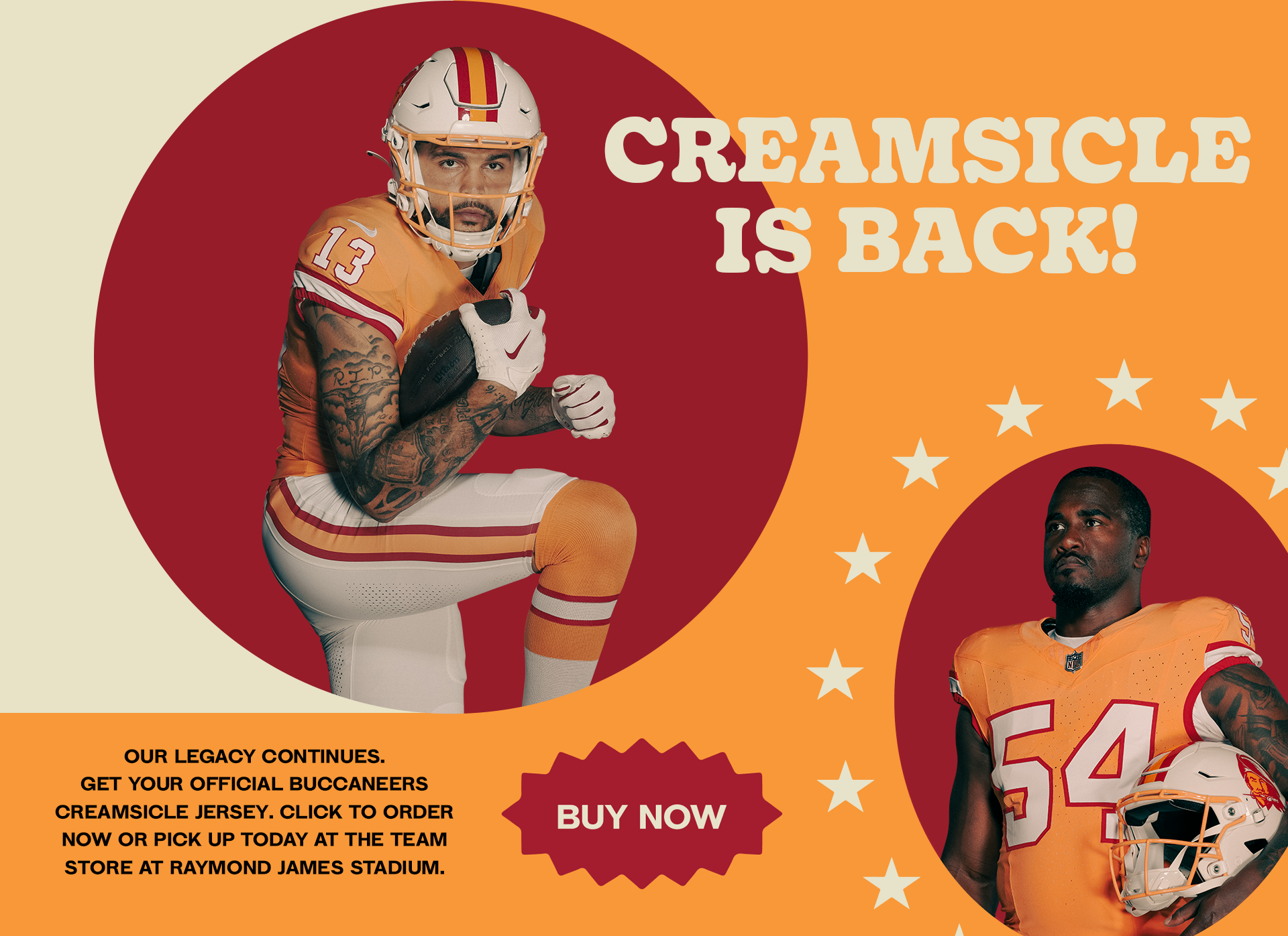 Spirit of '76: Bucs Reveal Latest Creamsicle Uniforms