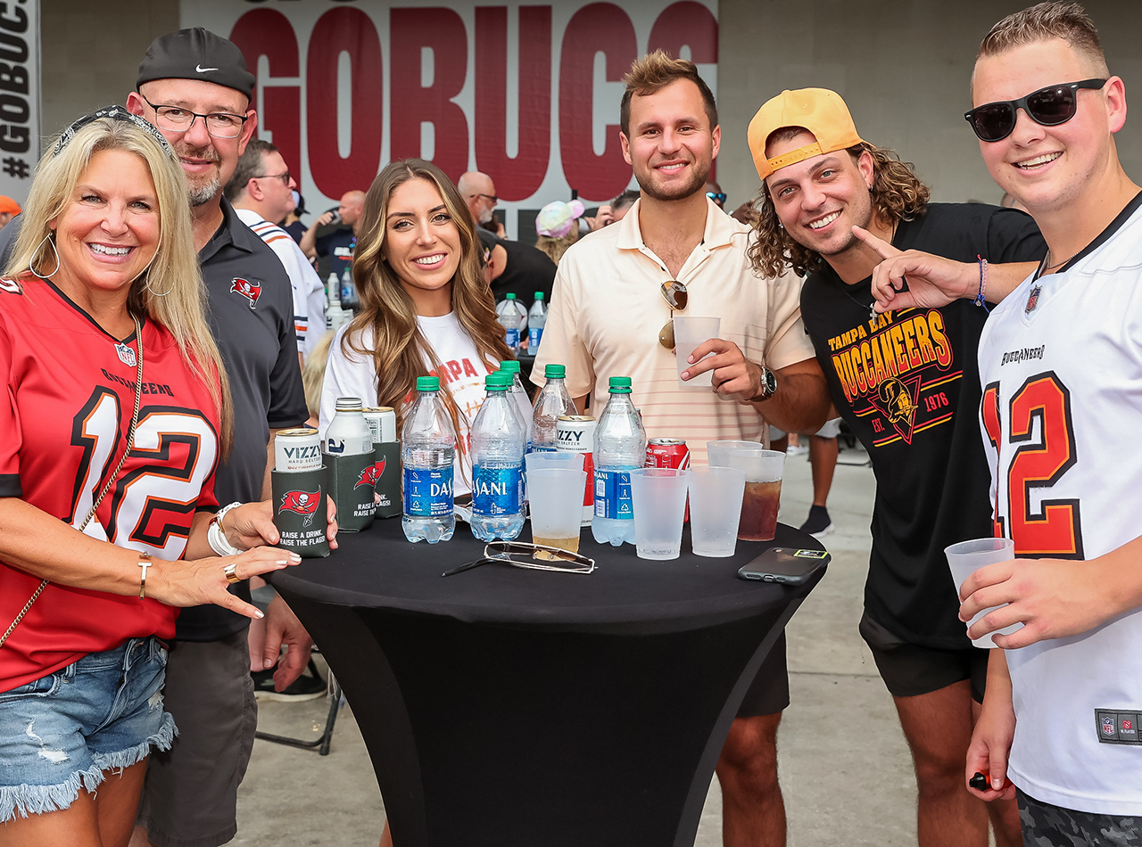 Miami Dolphins Cheerleaders visit station tailgate 