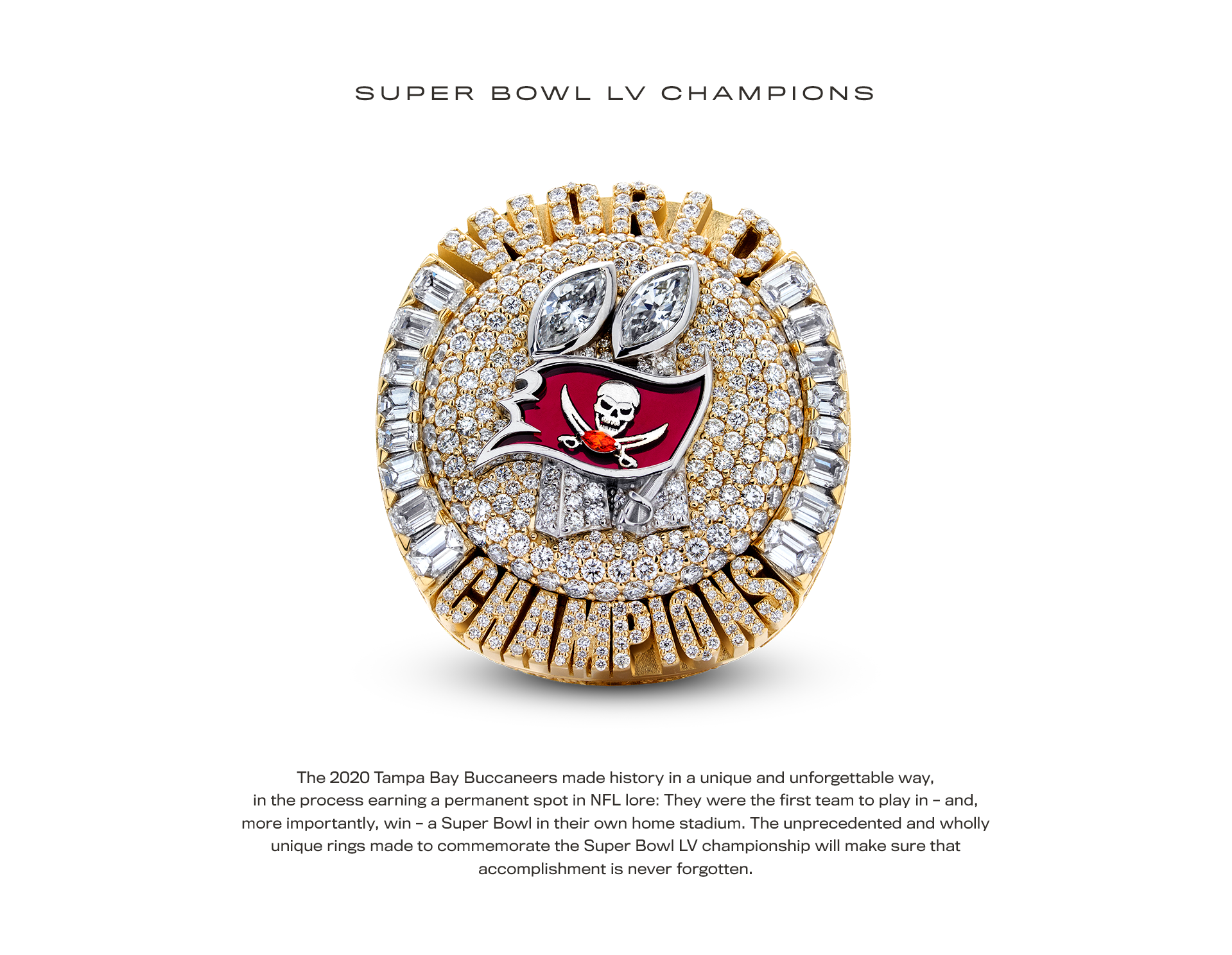 Custom 2020 Tampa Bay Buccaneers Champions Ring