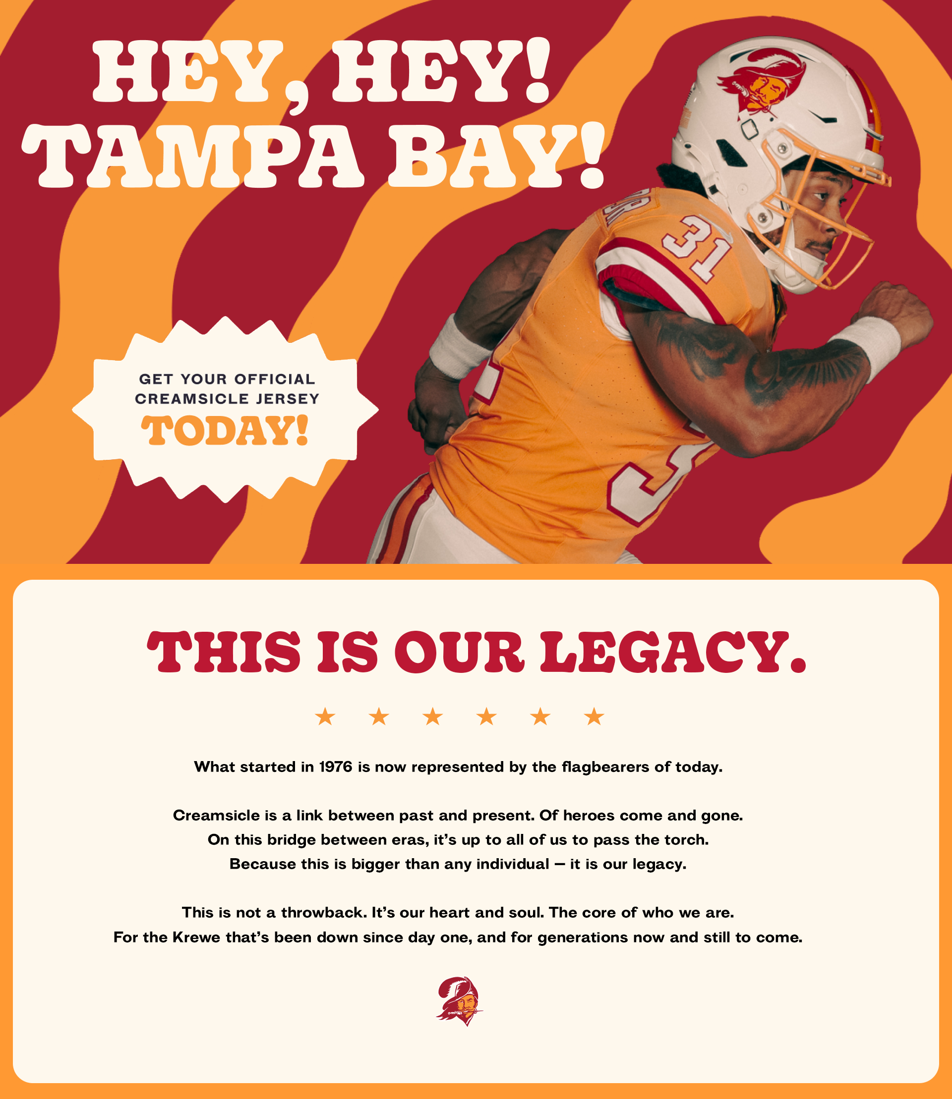 Buccaneers creamsicle uniforms revealed