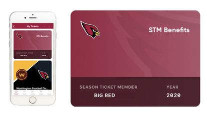 Arizona Cardinals Game Ticket Gift Voucher