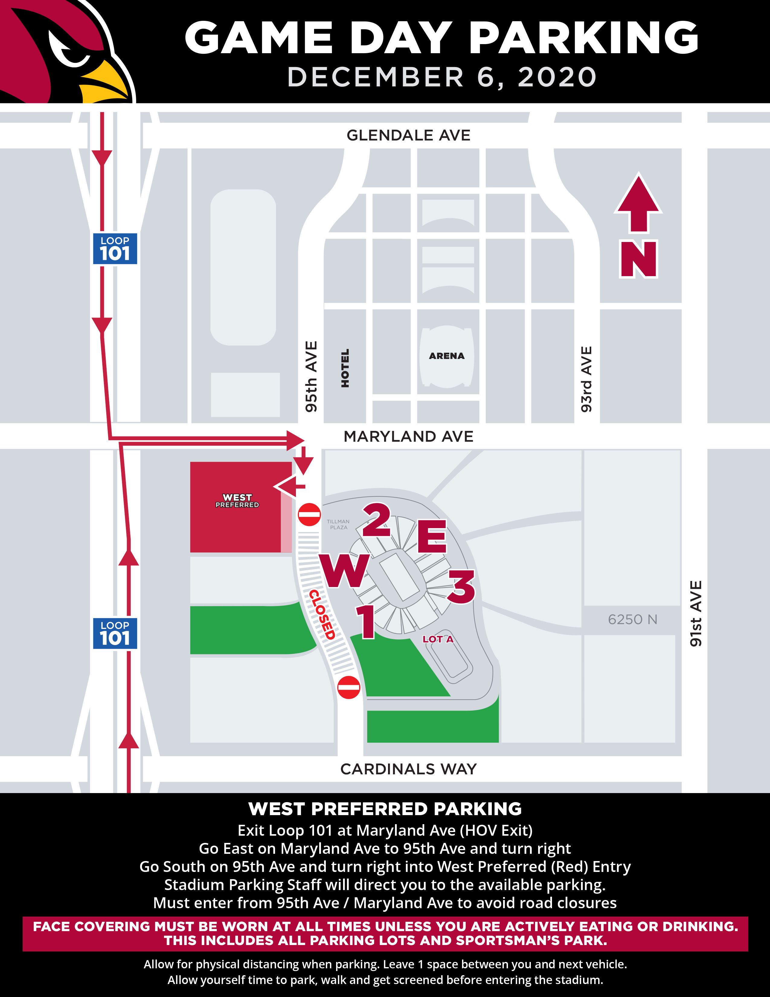 Bengals Parking Map : See locations and specific information on all of ...