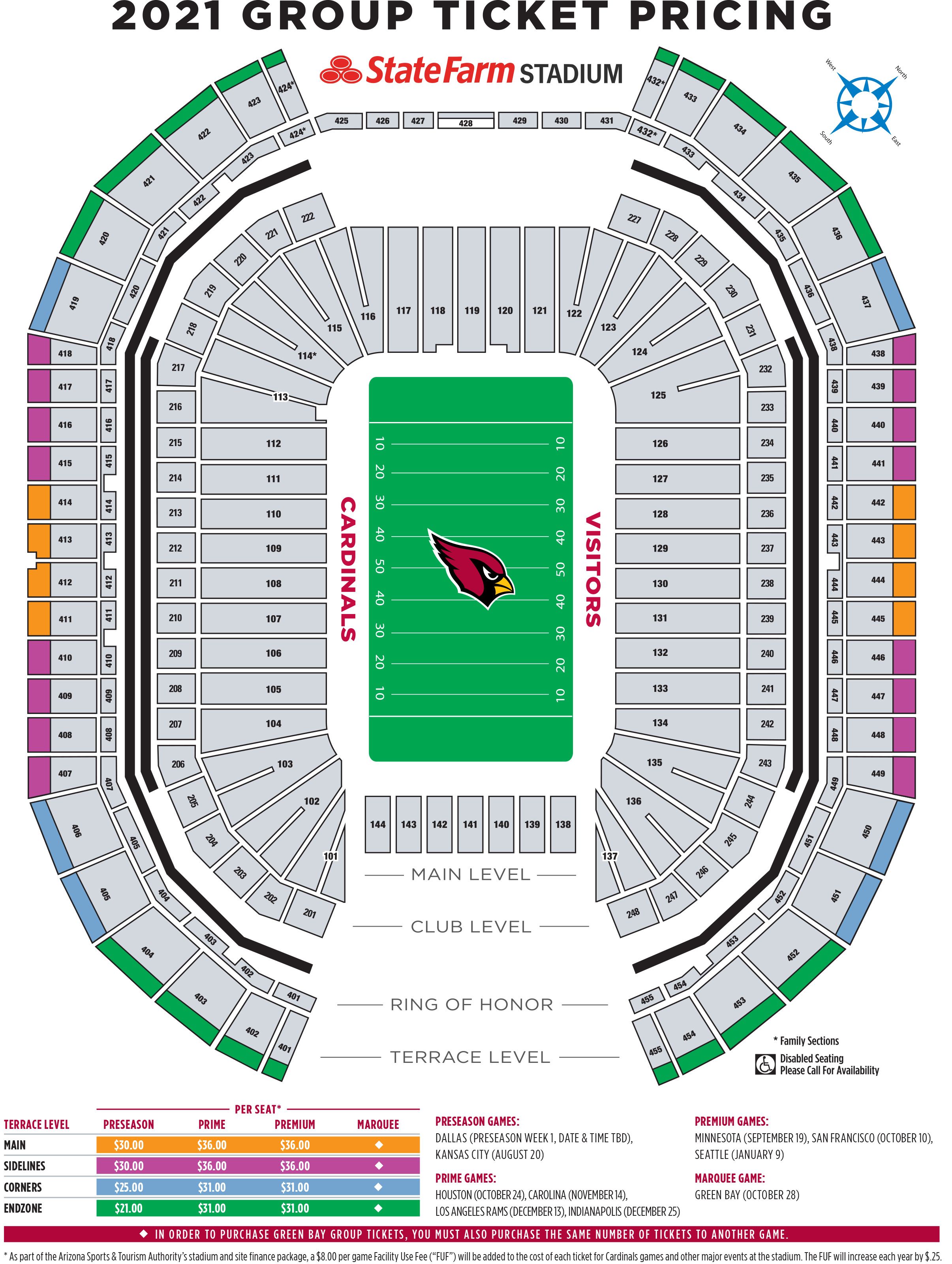 Arizona Cardinals Seating Chart 