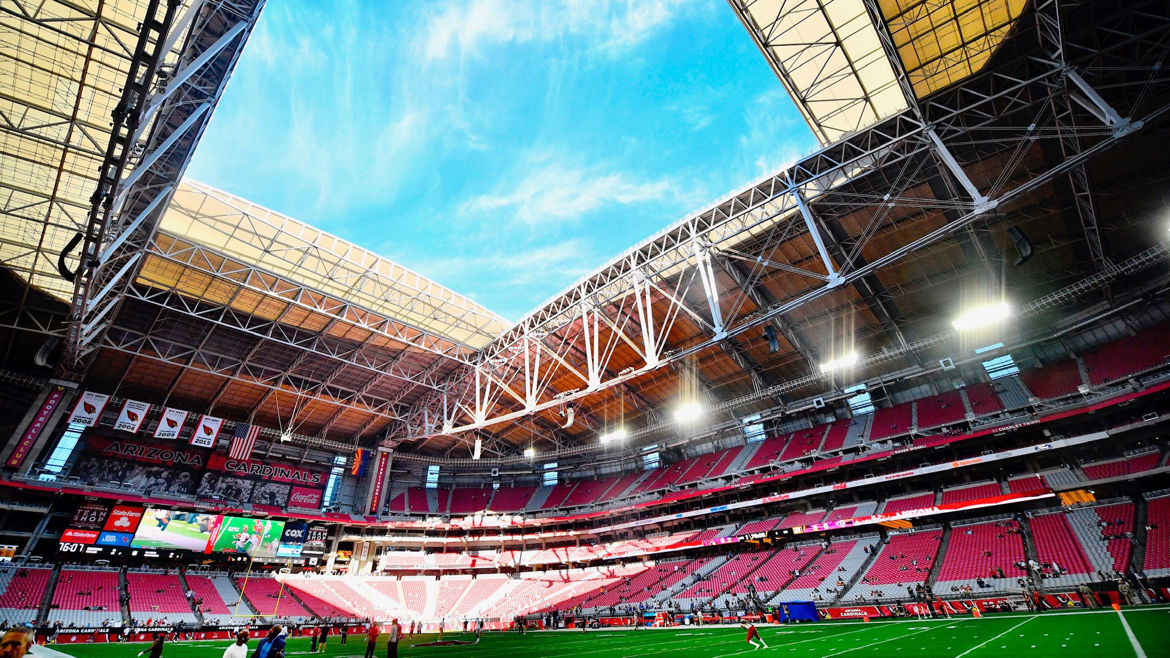Open Roof At State Farm Stadium