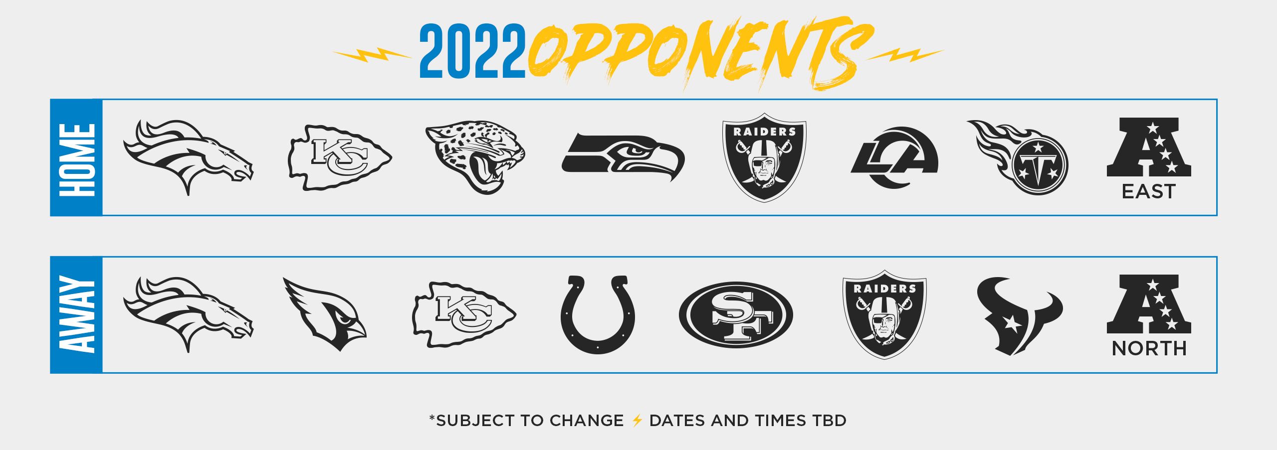 Chargers Future Opponents Los Angeles Chargers Chargers Com