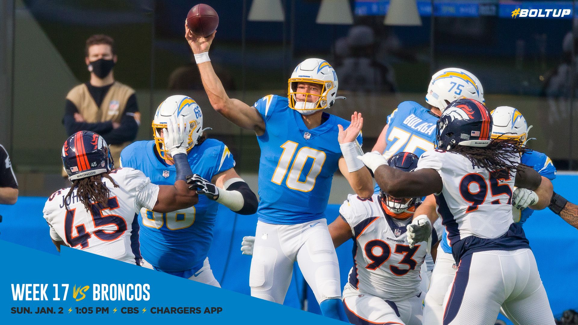 Denver Broncos at Los Angeles Chargers on January 2, 2021
