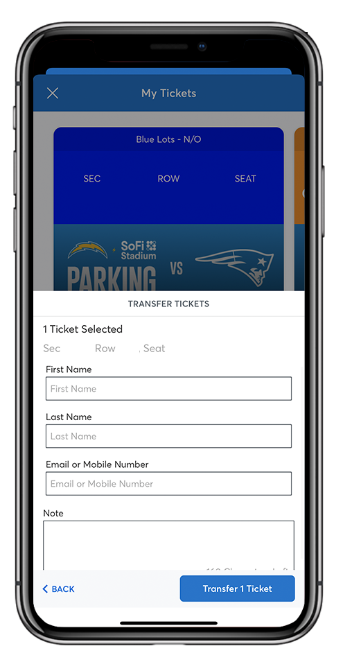 Los Angeles Chargers Ticketing Transfer Guide