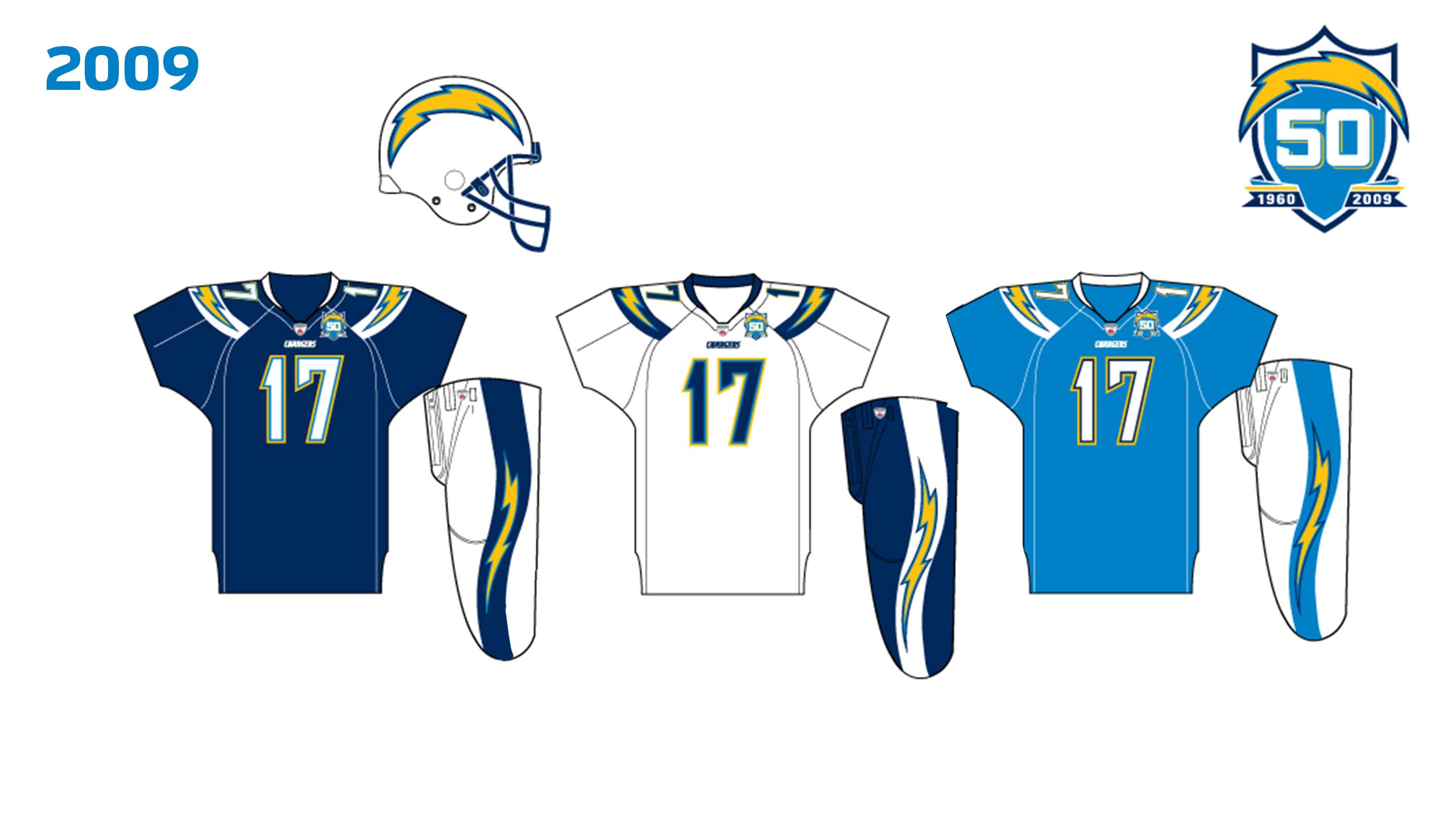 san diego chargers 50th anniversary jersey