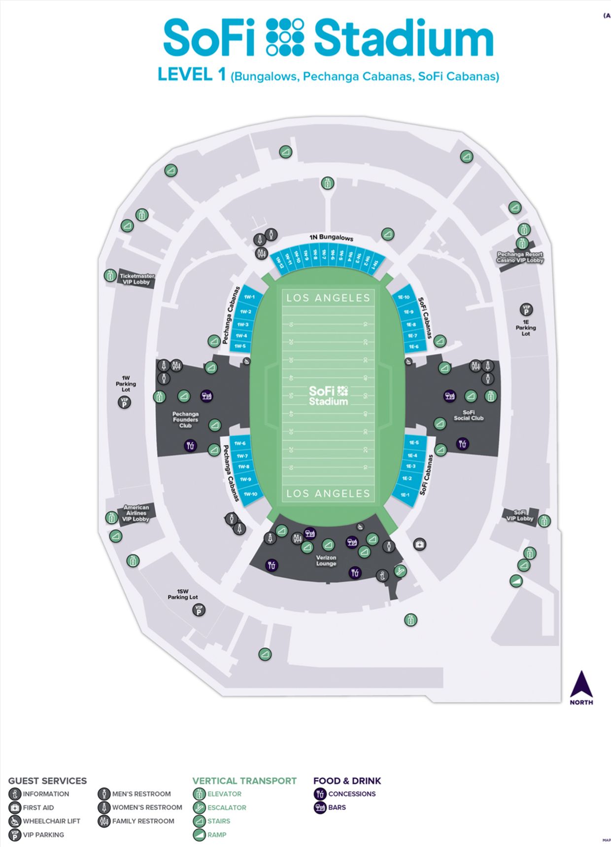 Los Angeles Rams and Chargers Interactive Seating Chart