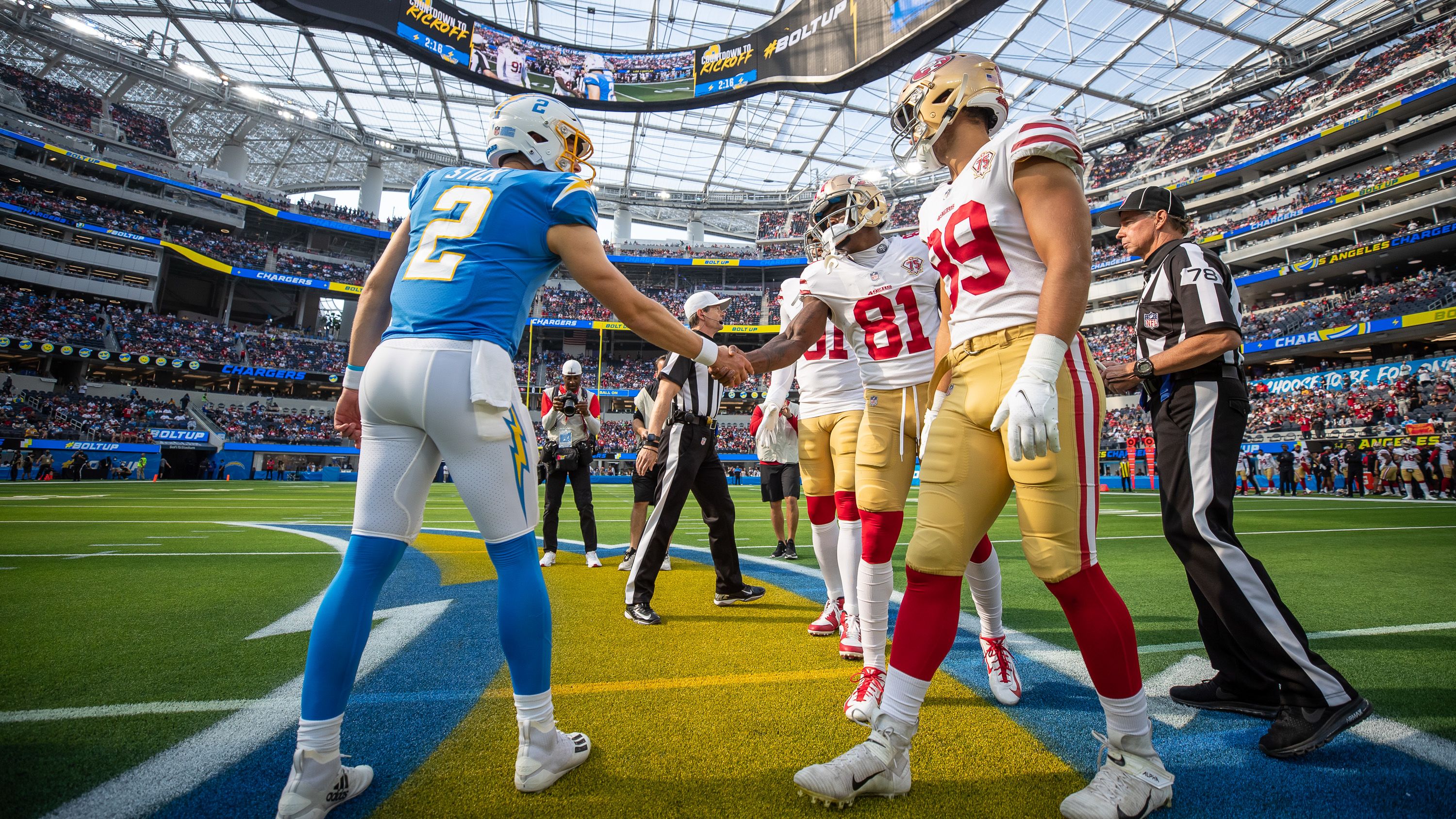los angeles chargers at san francisco 49ers
