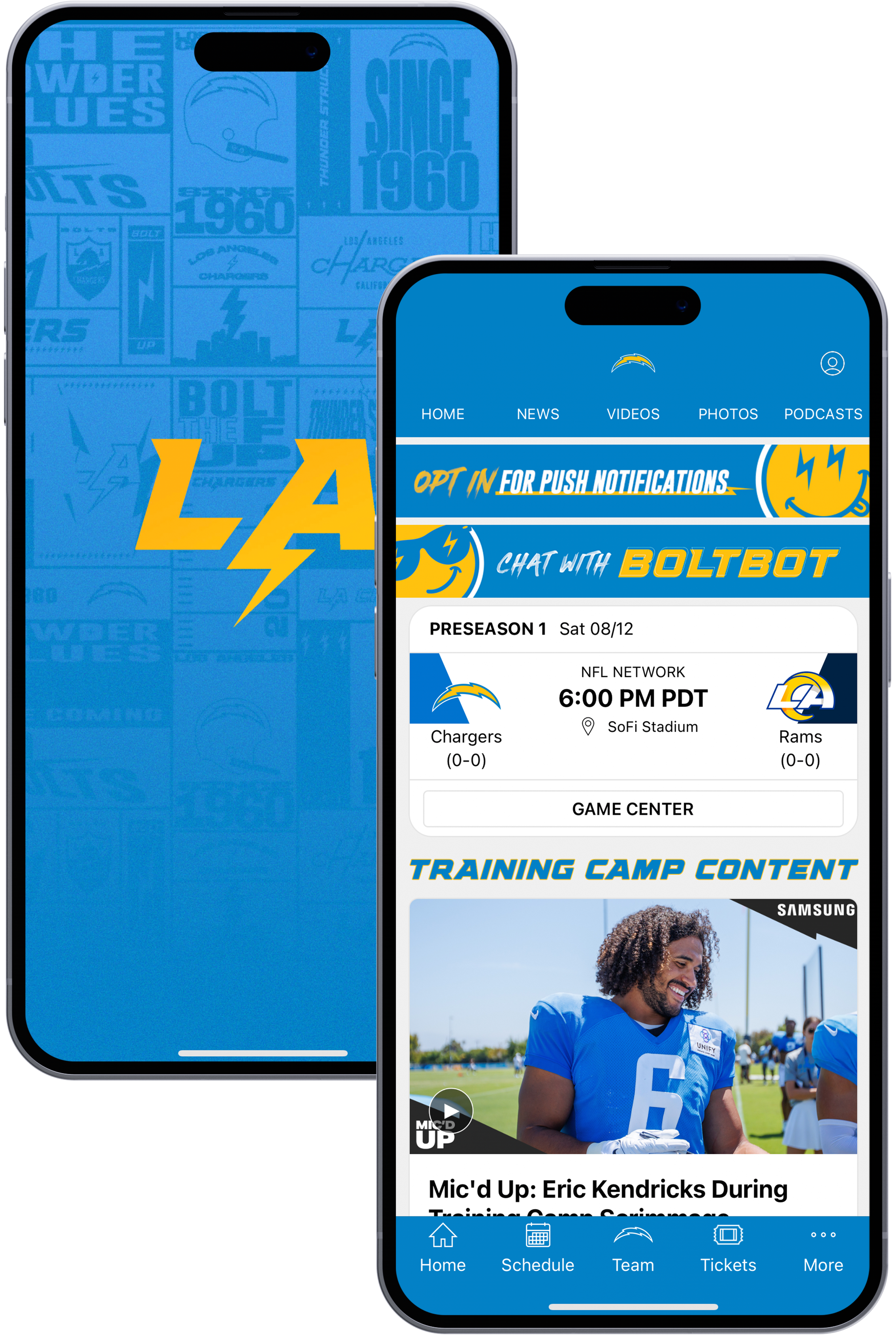 Chargers Official App  Los Angeles Chargers 