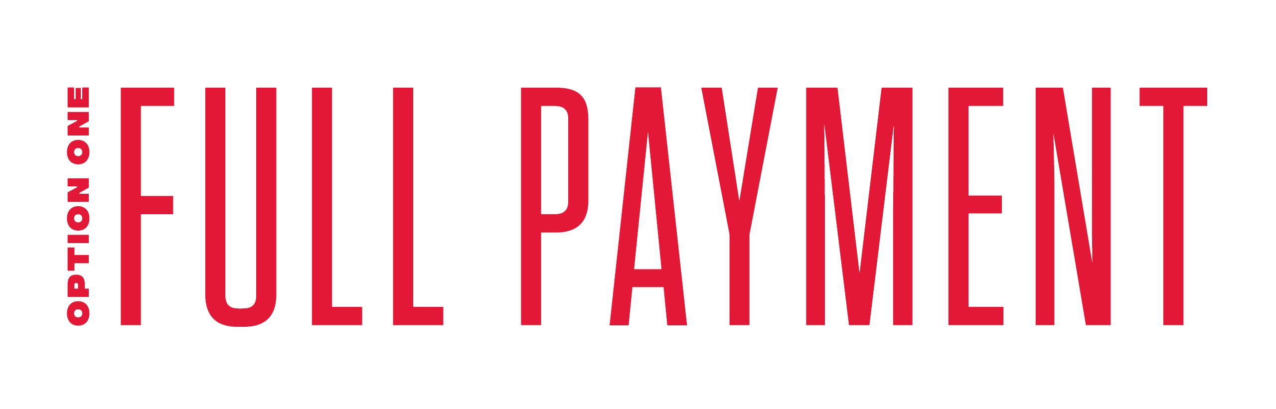 Option one full payment