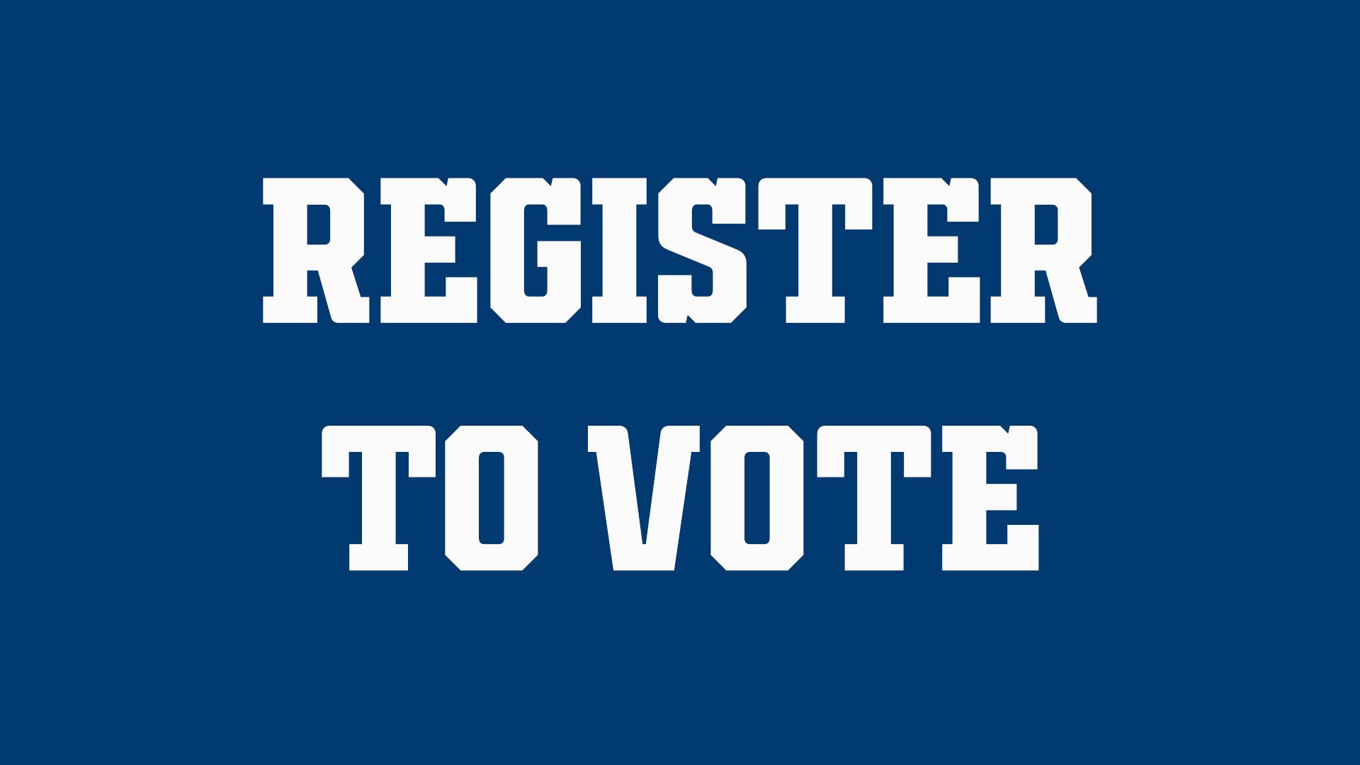 Indianapolis Colts For The Future: Register To Vote