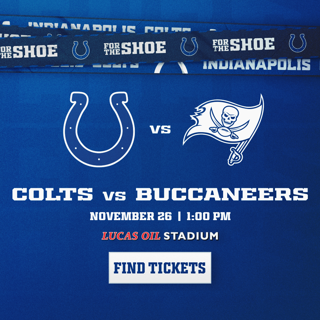Colts vs Buccaneers tickets