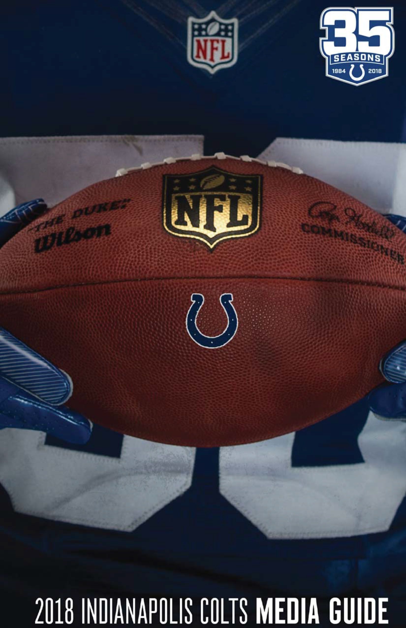 2018 Indianapolis Colts Game Issued Wilson The Duke NFL Football - NFL Game  Ball