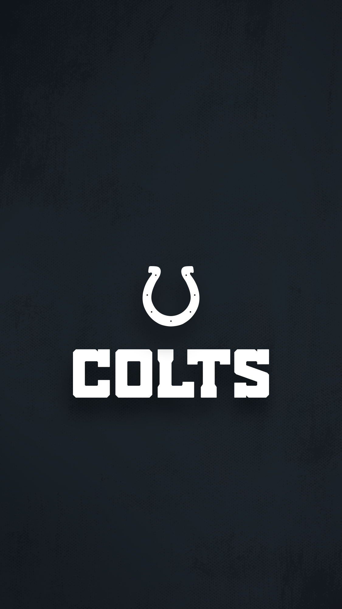 Colts, black and blue, logo, HD phone wallpaper