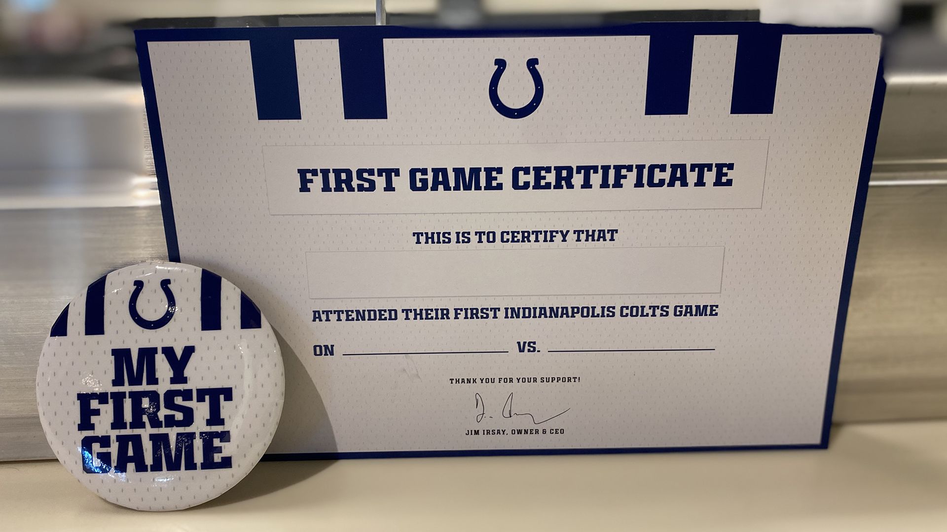 Indianapolis Colts Game Ticket Gift Voucher