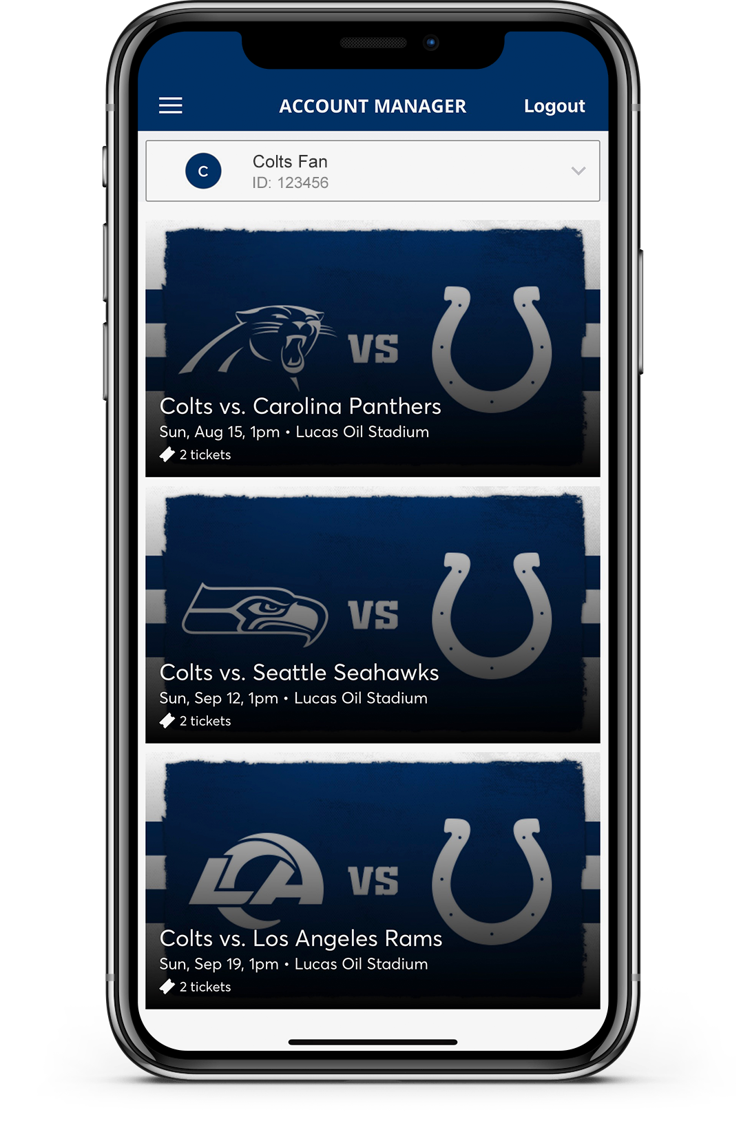 Panthers Mobile Ticket Guide  Carolina Panthers 