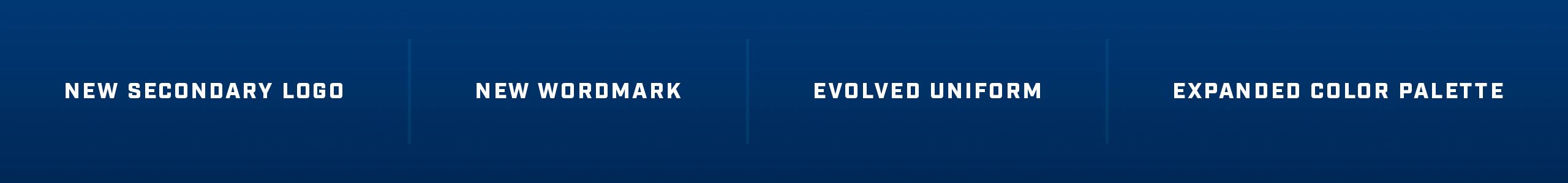 Brand changes in 2020 include a new secondary logo, new wordmark, evolved uniform and an expanded color palette