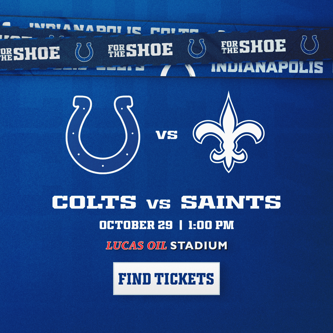Colts vs Saints tickets