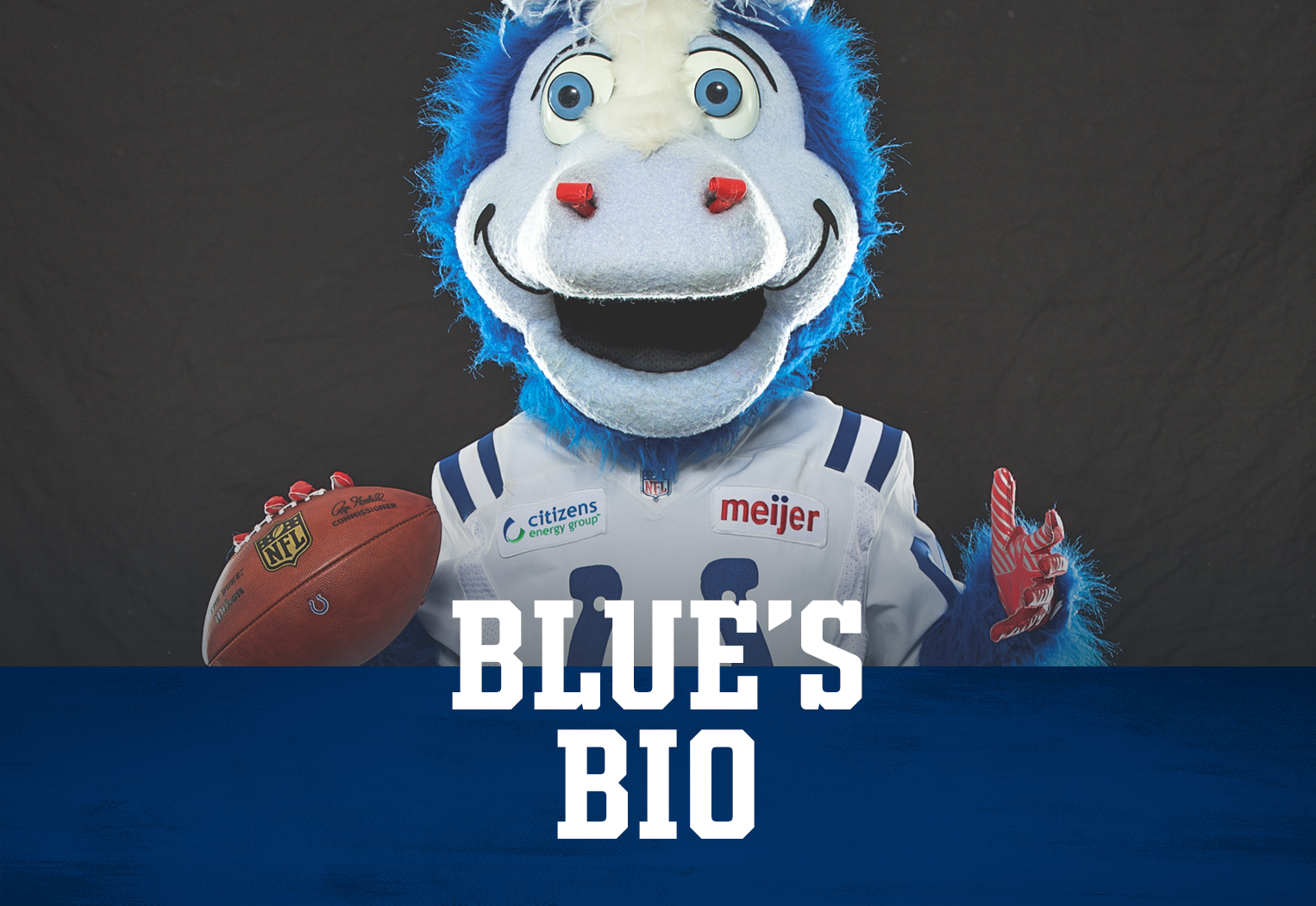 Blue Indianapolis Colts Mascot - Who's up for 17-0? #ForTheShoe