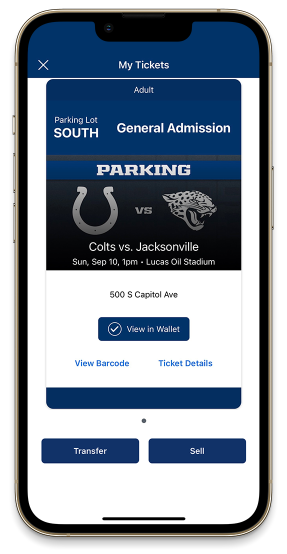 Colts Mobile Ticketing