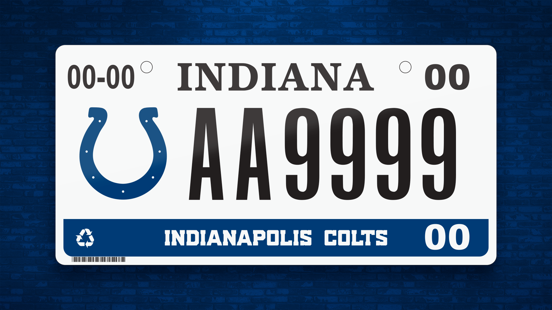 : Rico Industries NFL Indianapolis Colts Unisex Indianapolis  Colts License Plate Metalindianapolis Colts License Plate Metal, Team  Color, One Size (6734548506) : Sports & Outdoors