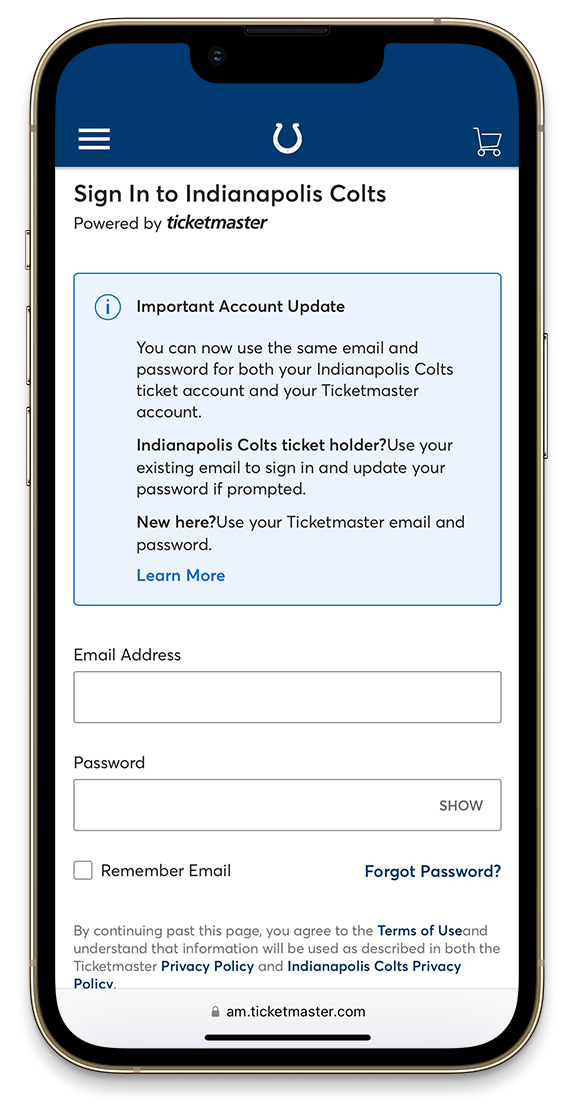 Colts Mobile Ticketing