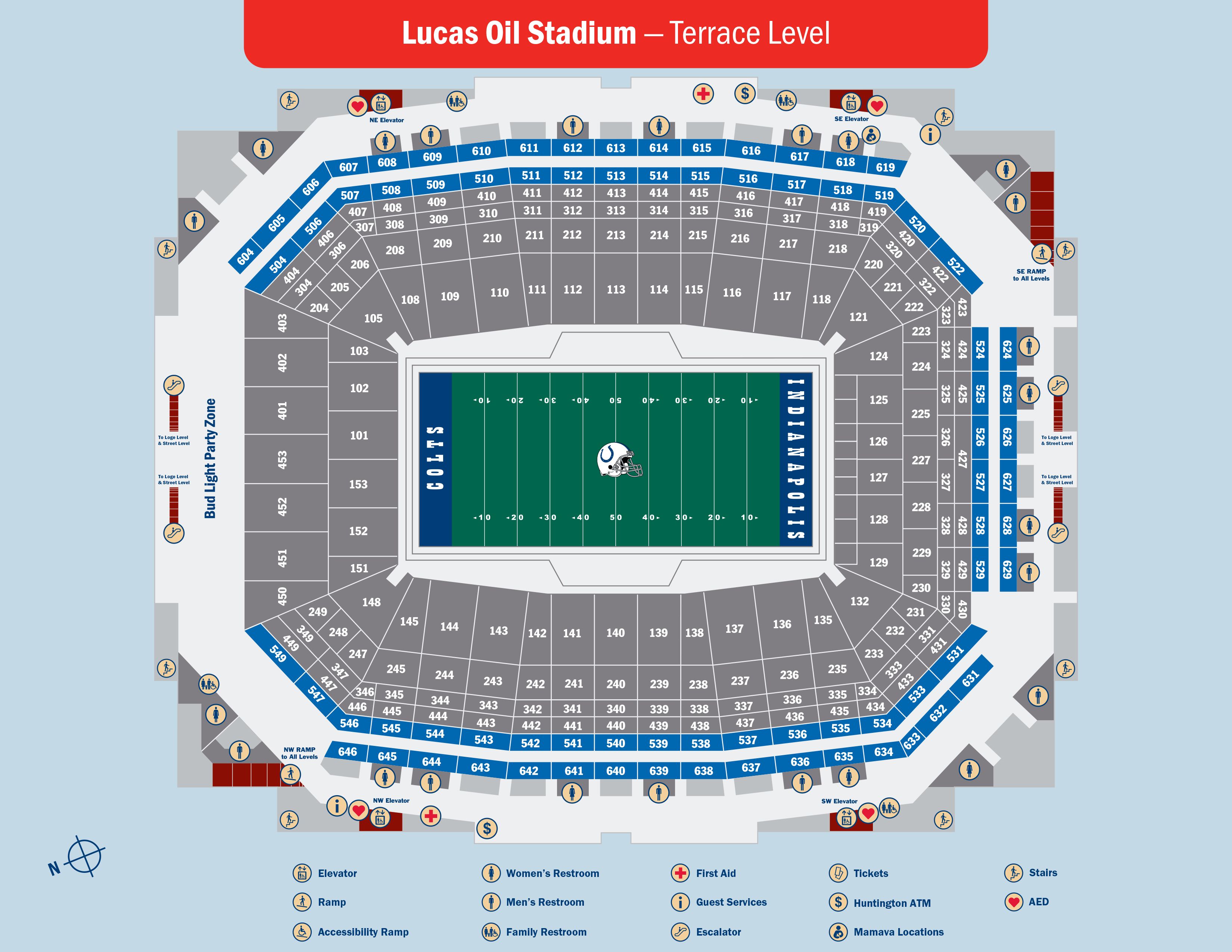 Colts Stadium Maps | Indianapolis Colts - colts.com