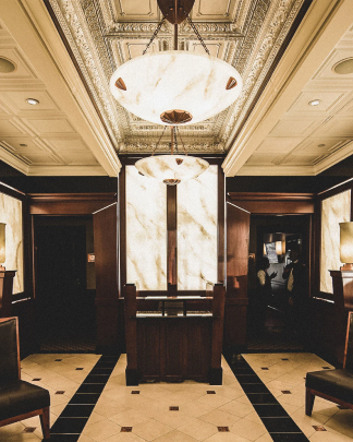 Photo of the private entrance to the Owner's Club Suites