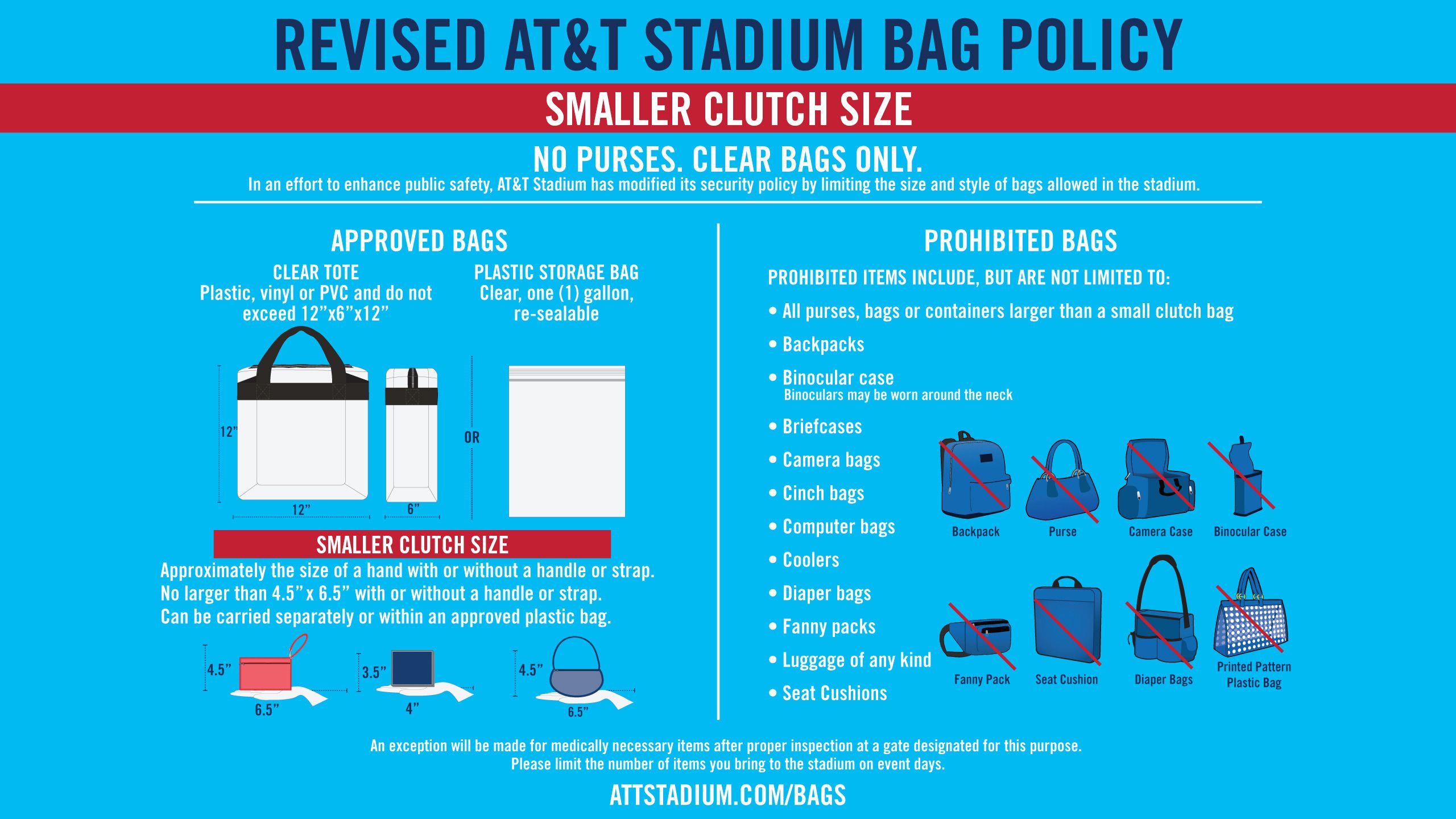 What is the Nissan Stadium Bag Policy?