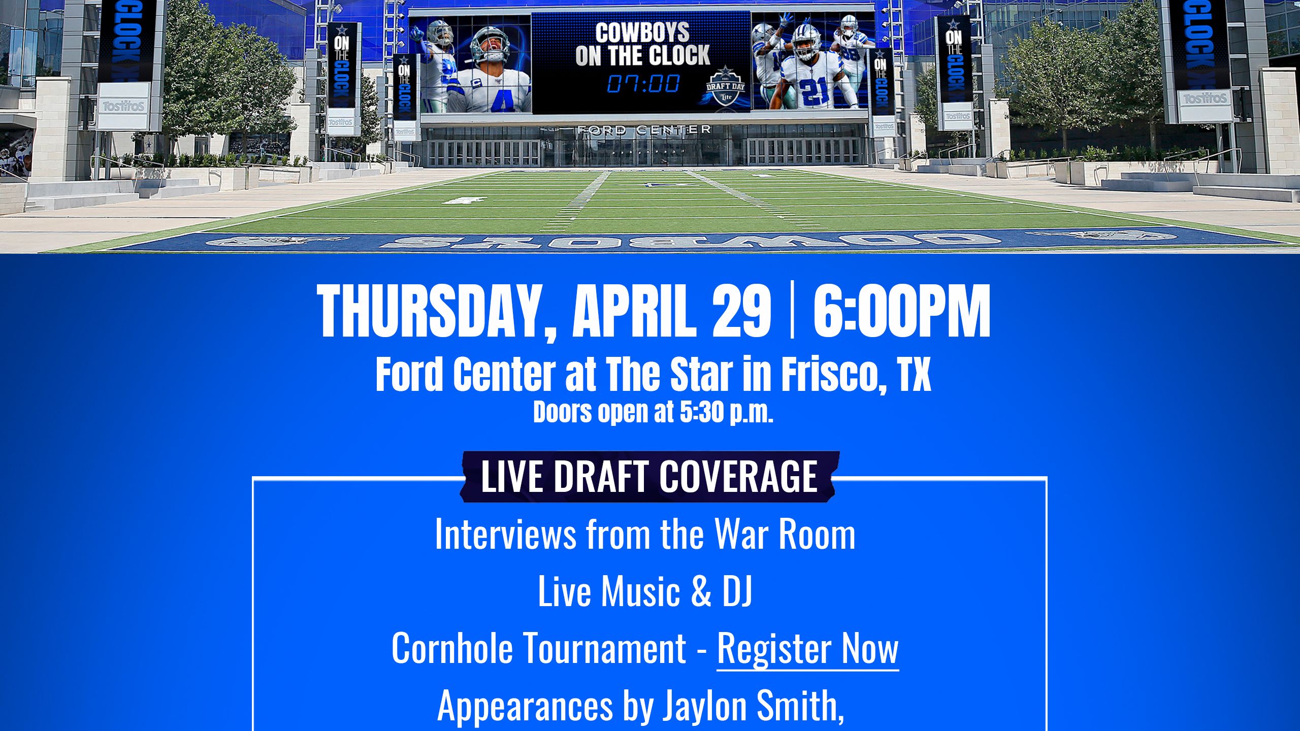 Cowboys hosting NFL Draft Party at The Star in Frisco, here's what you need  to know