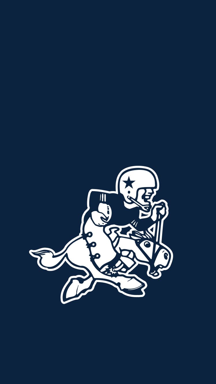 Download Blue And White Logo Of Dallas Cowboys Iphone Wallpaper