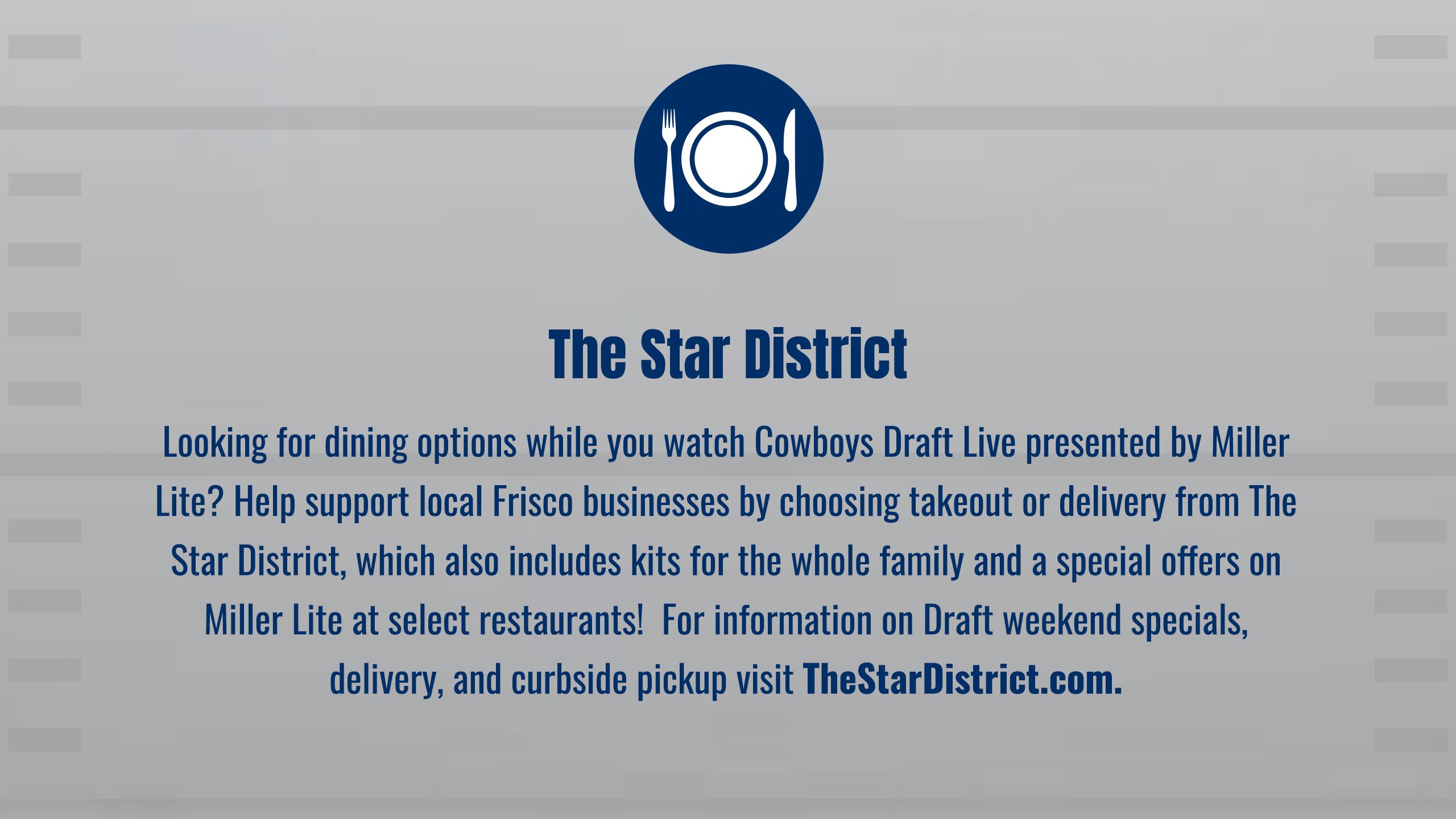 Join us at the Official 2021 @dallascowboys s Draft Party