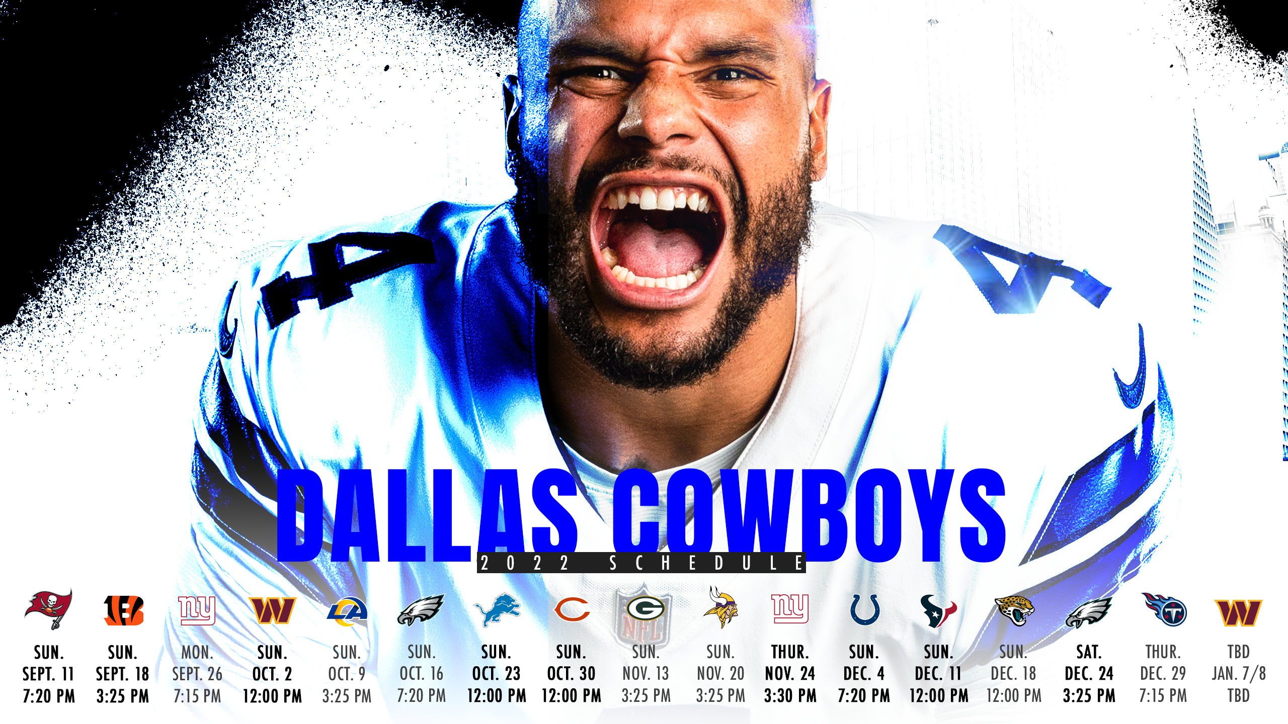 2022 Schedule wallpaper : r/cowboys