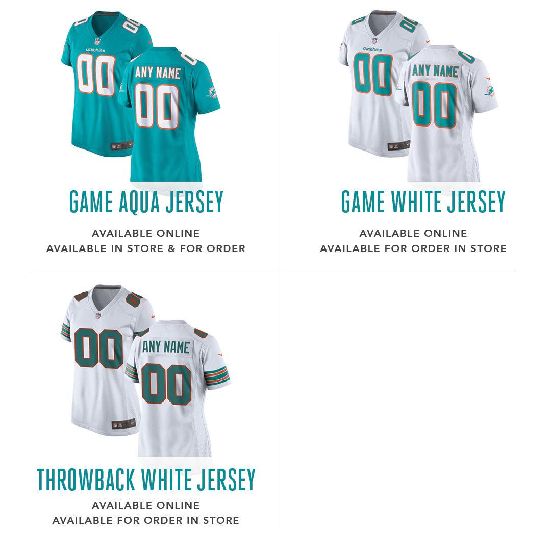 Custom Nfl Jersey, Men's Miami Dolphins ACTIVE PLAYER Custom