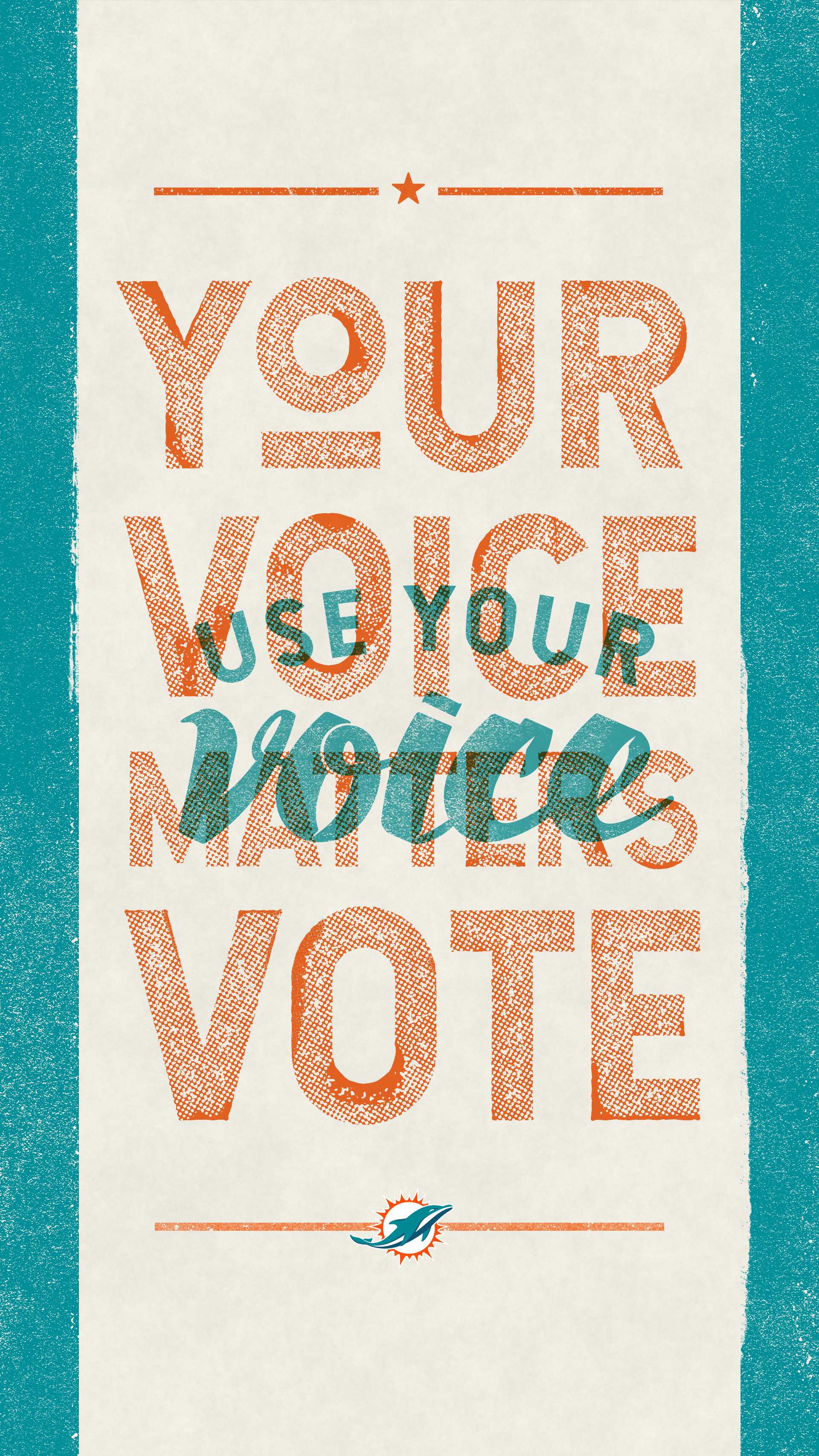 Graphic: Use Your Voice Cell Phone Wallpaper