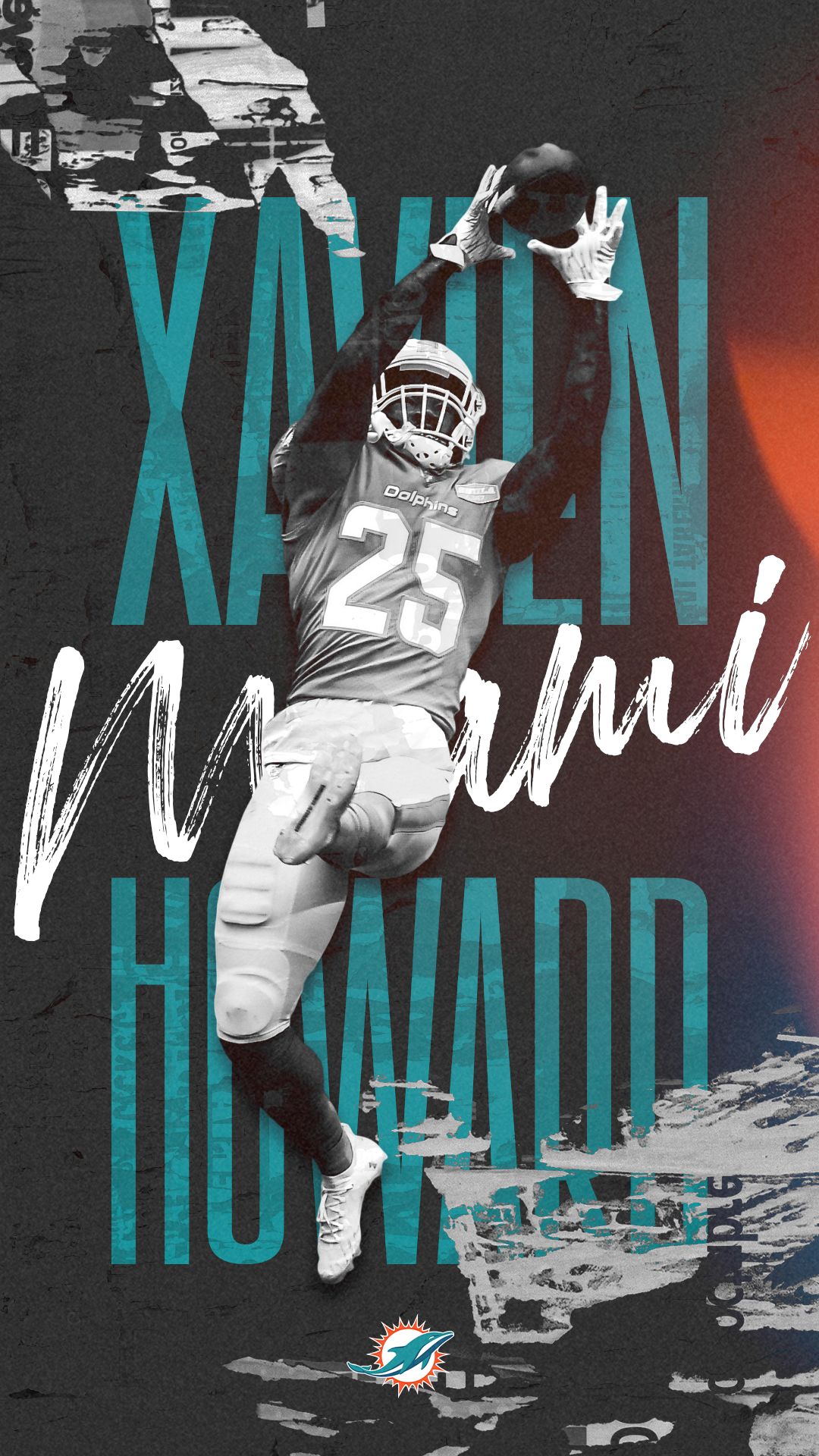 Download Miami Dolphins Gear Xavien Howard Wallpaper