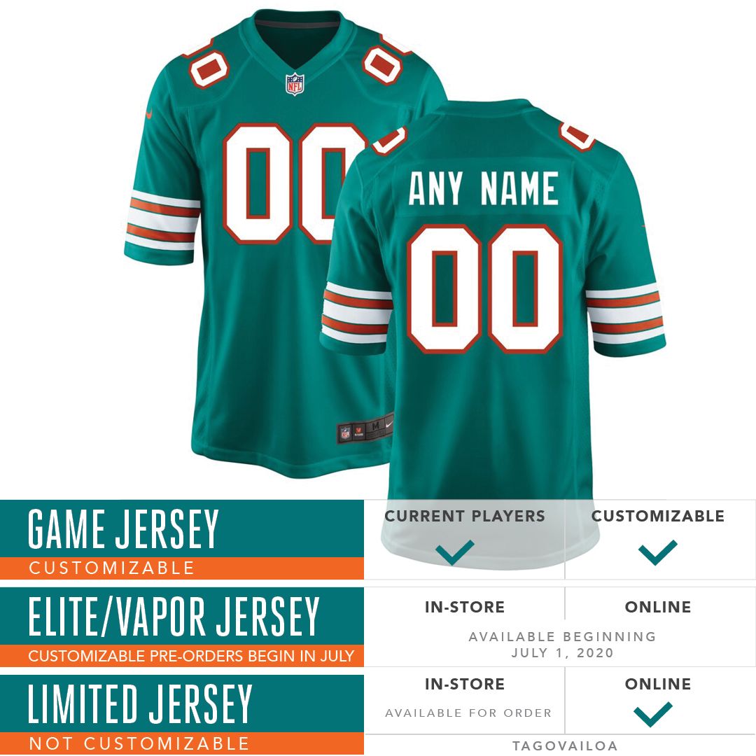 Miami Dolphins home jersey