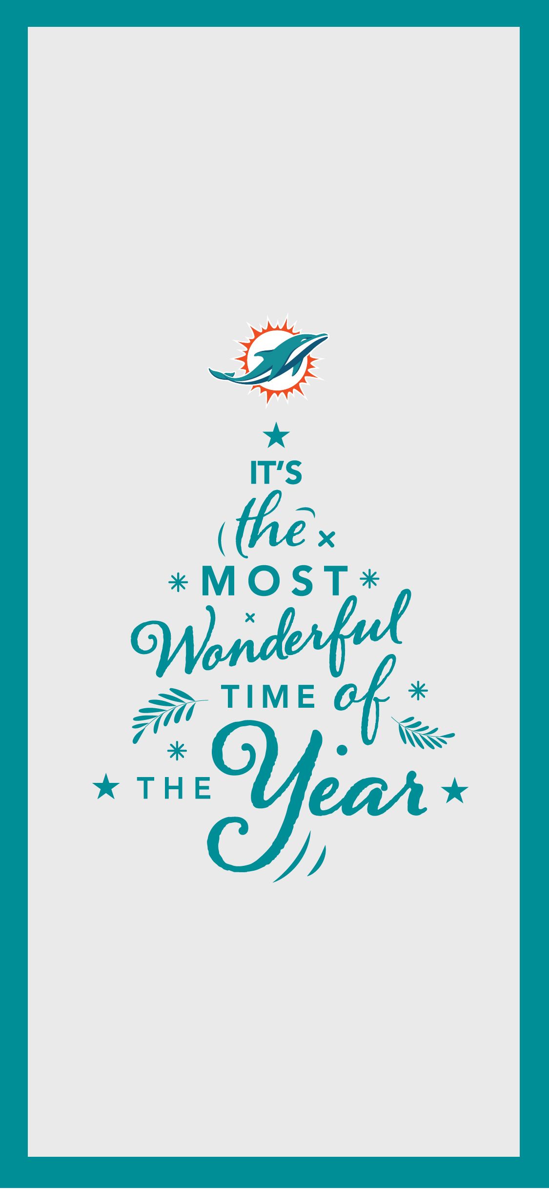 A Merry Dolphin Xmas  Miami dolphins wallpaper, Miami dolphins, Dolphins