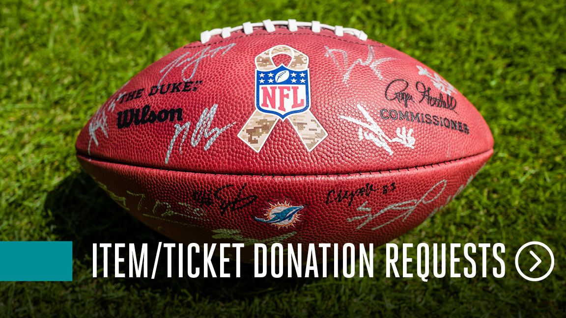miami dolphins donation request