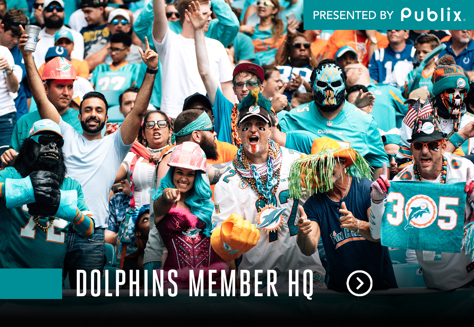 Dolphins Member HQ, presented by Publix