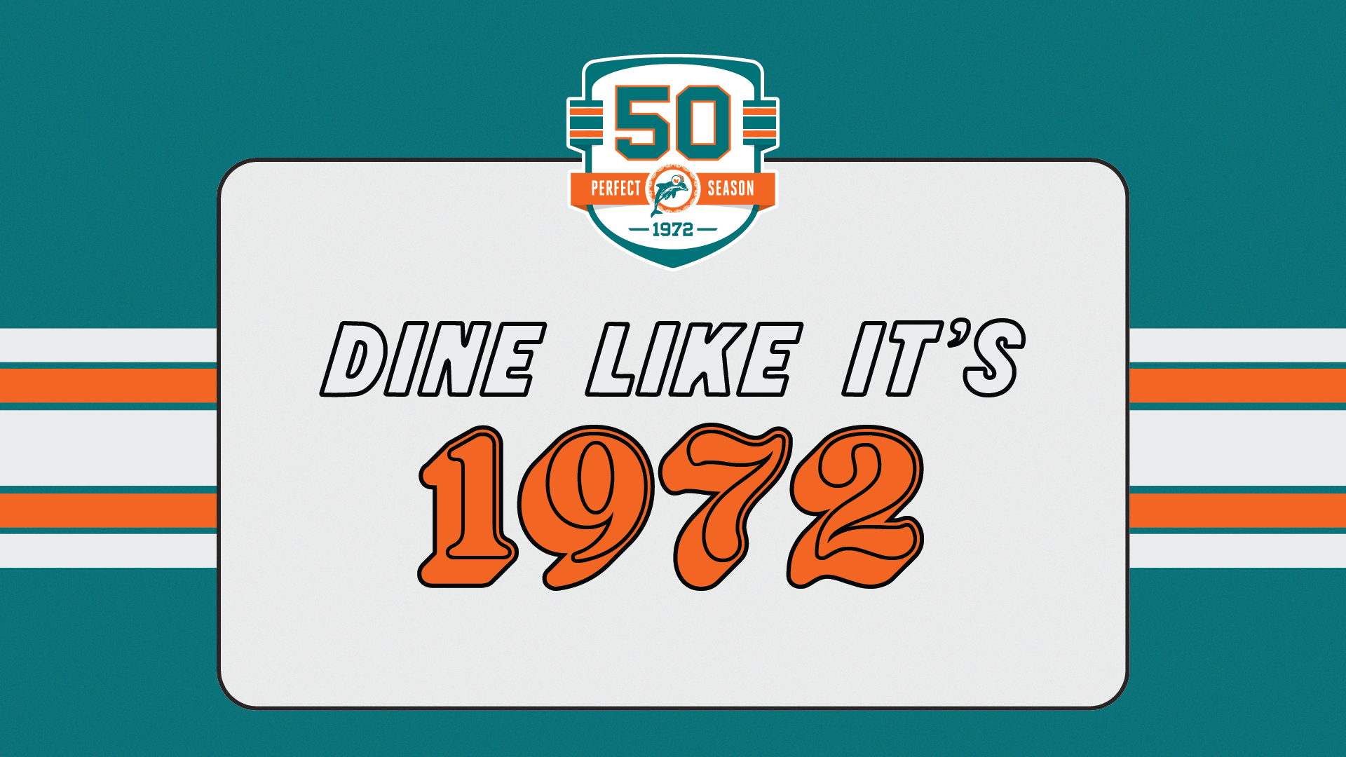 1972 Miami Dolphins – The Perfect Season 50th Anniversary