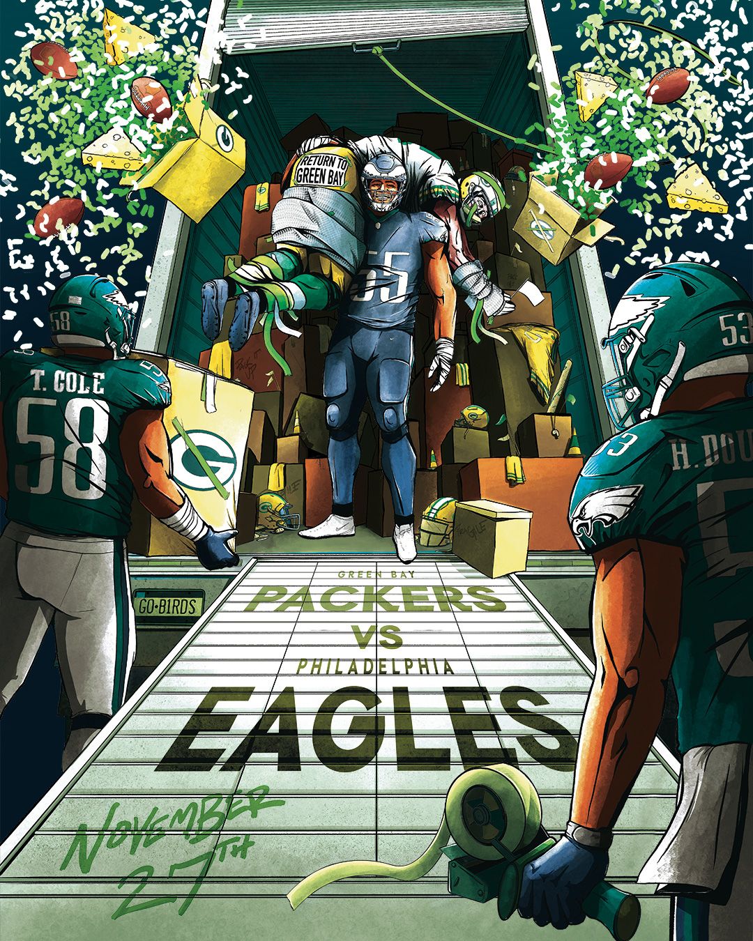 Philadelphia Eagles 2022 NFC Champs Poster #8